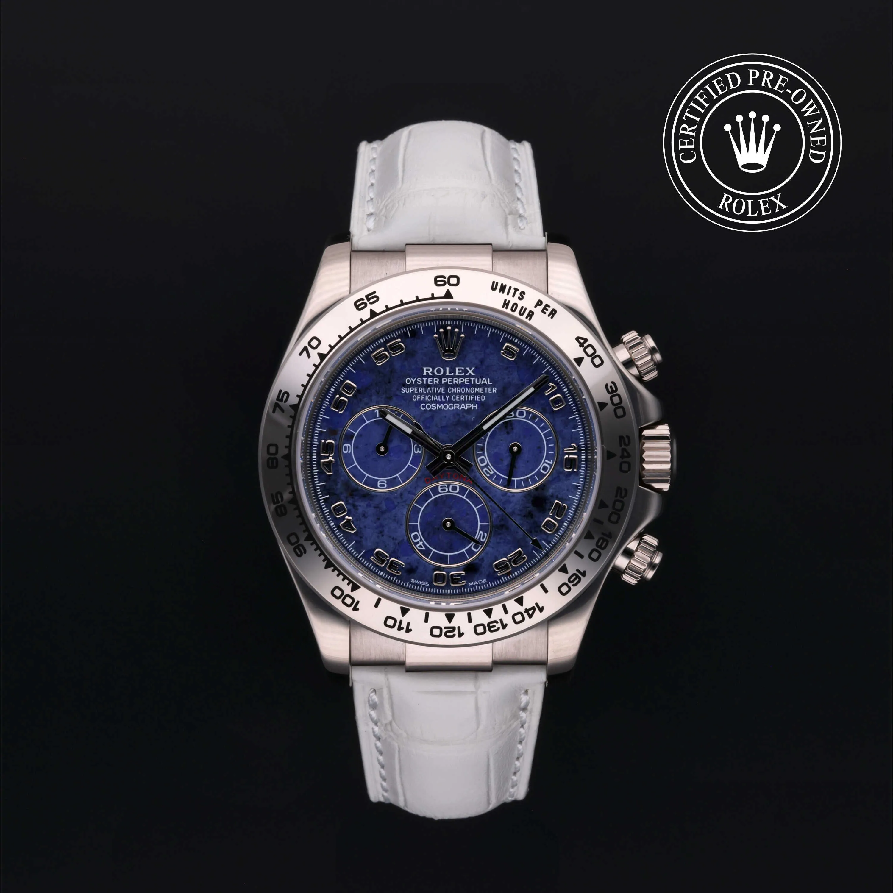 Rolex Daytona 116519 40mm White gold Sodalite