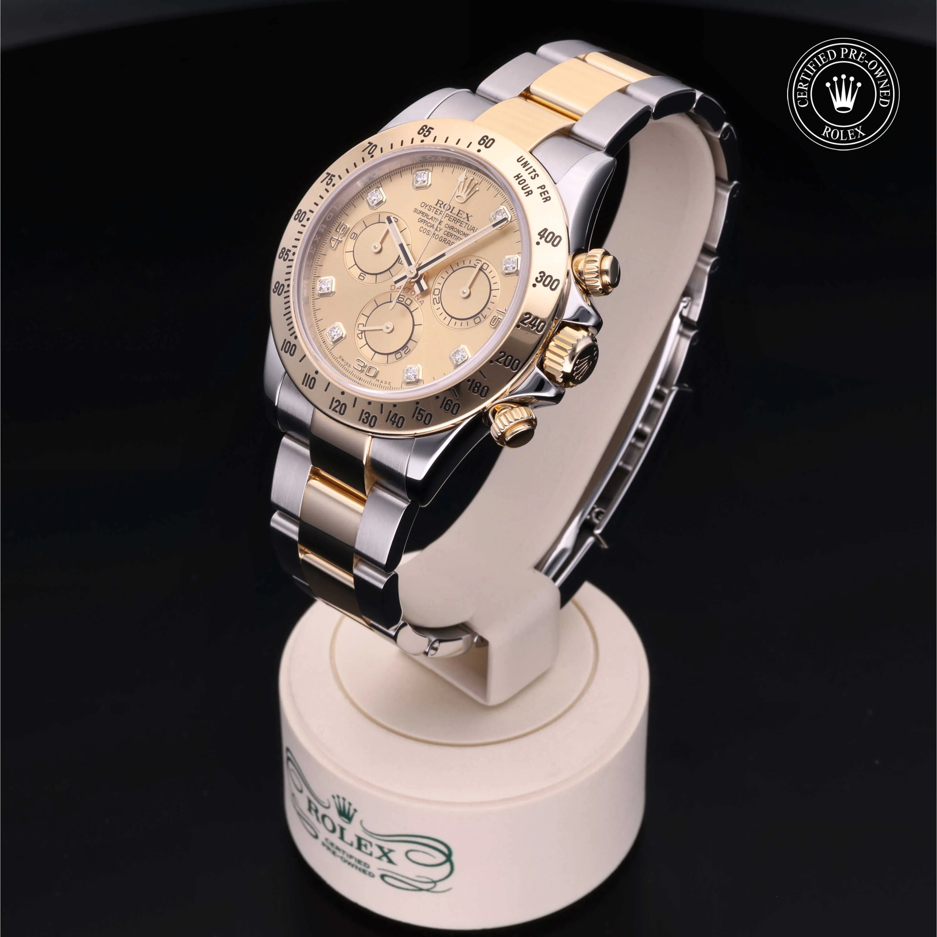 Rolex Daytona 116523 40mm Yellow gold and Oystersteel Champagne 2