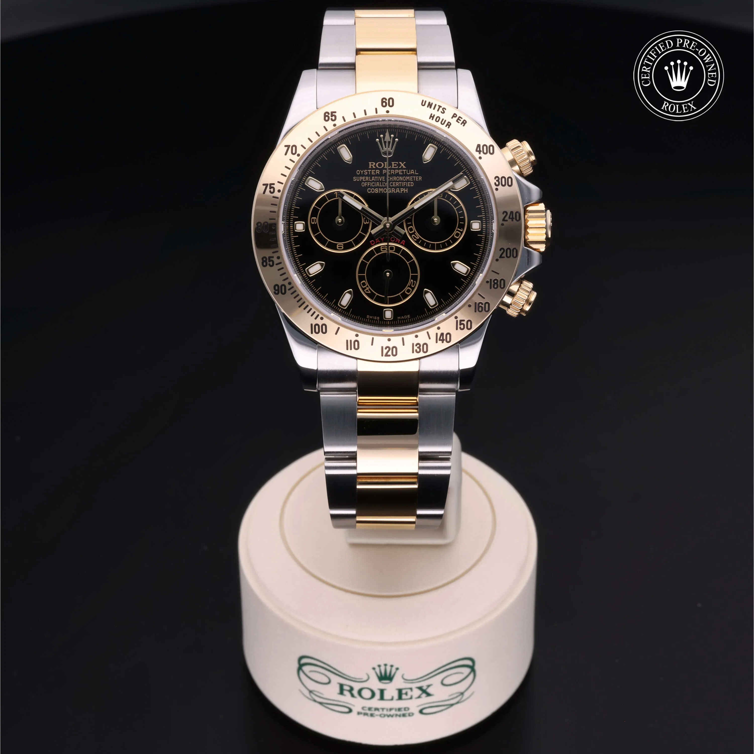 Rolex Daytona 116523 40mm Yellow gold and Stainless steel Black 3