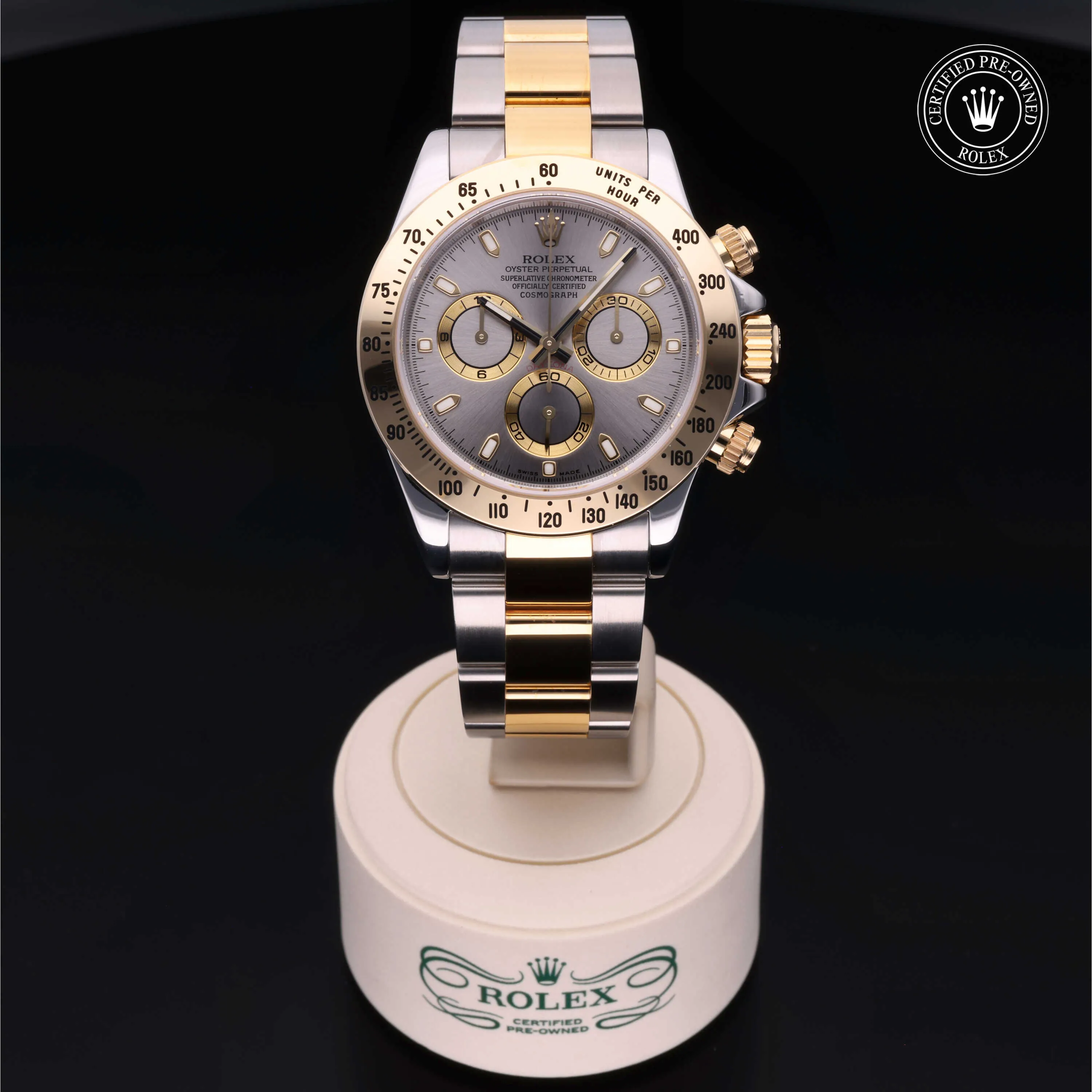 Rolex Daytona 116523 40mm Yellow gold and Stainless steel Silver 3