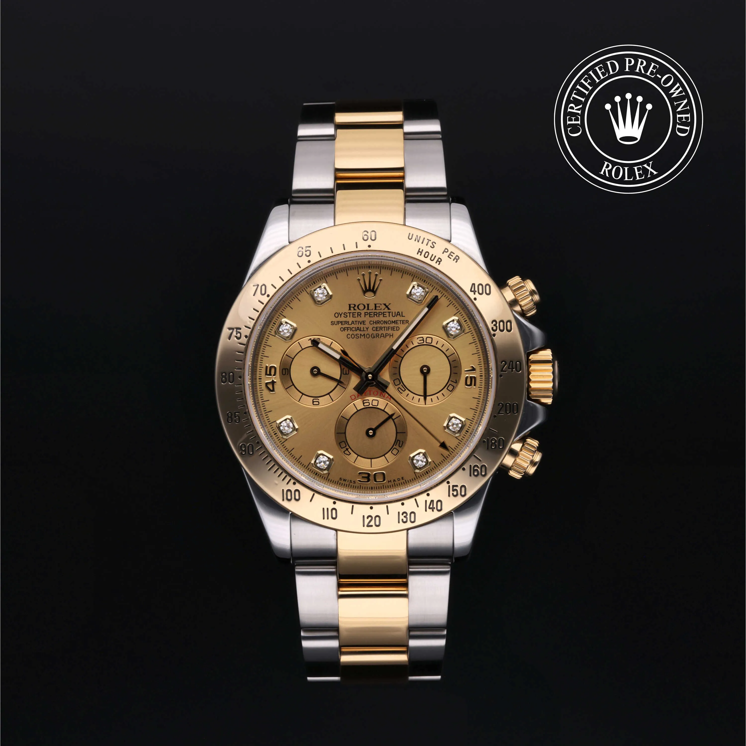 Rolex Daytona 116523 40mm Yellow gold and Oystersteel Champagne