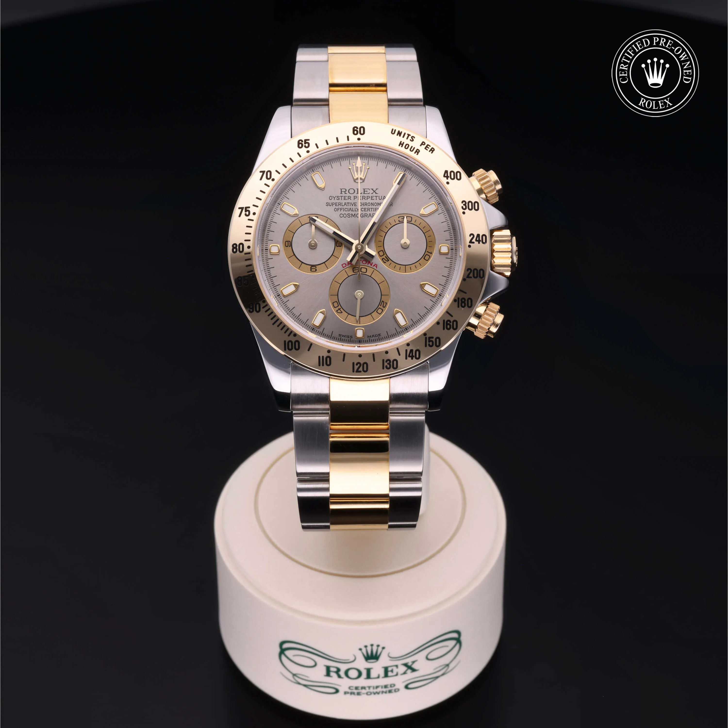 Rolex Daytona 116523 40mm Yellow gold and stainless steel Silver 1