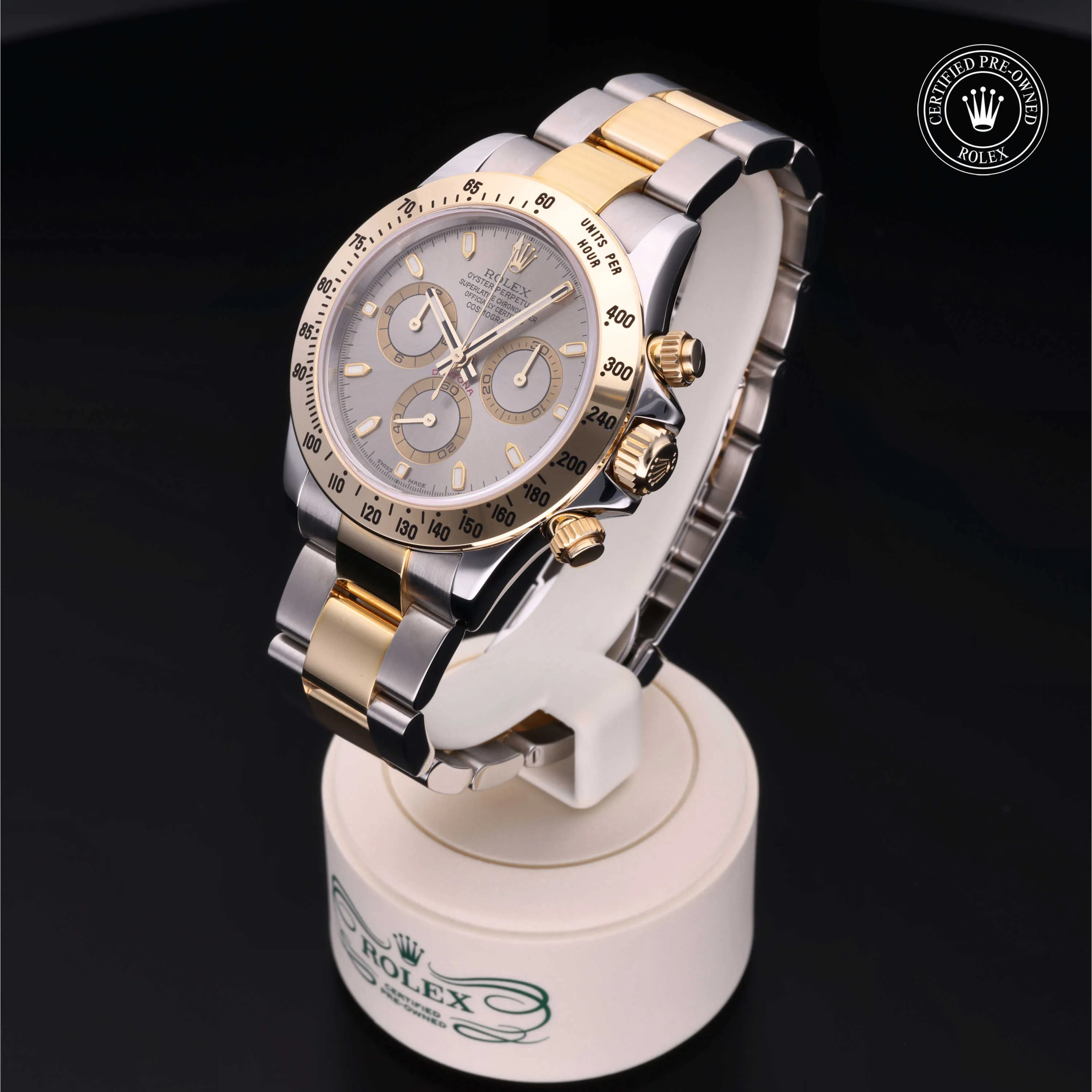 Rolex Daytona 116523 40mm Yellow gold and stainless steel Silver 2