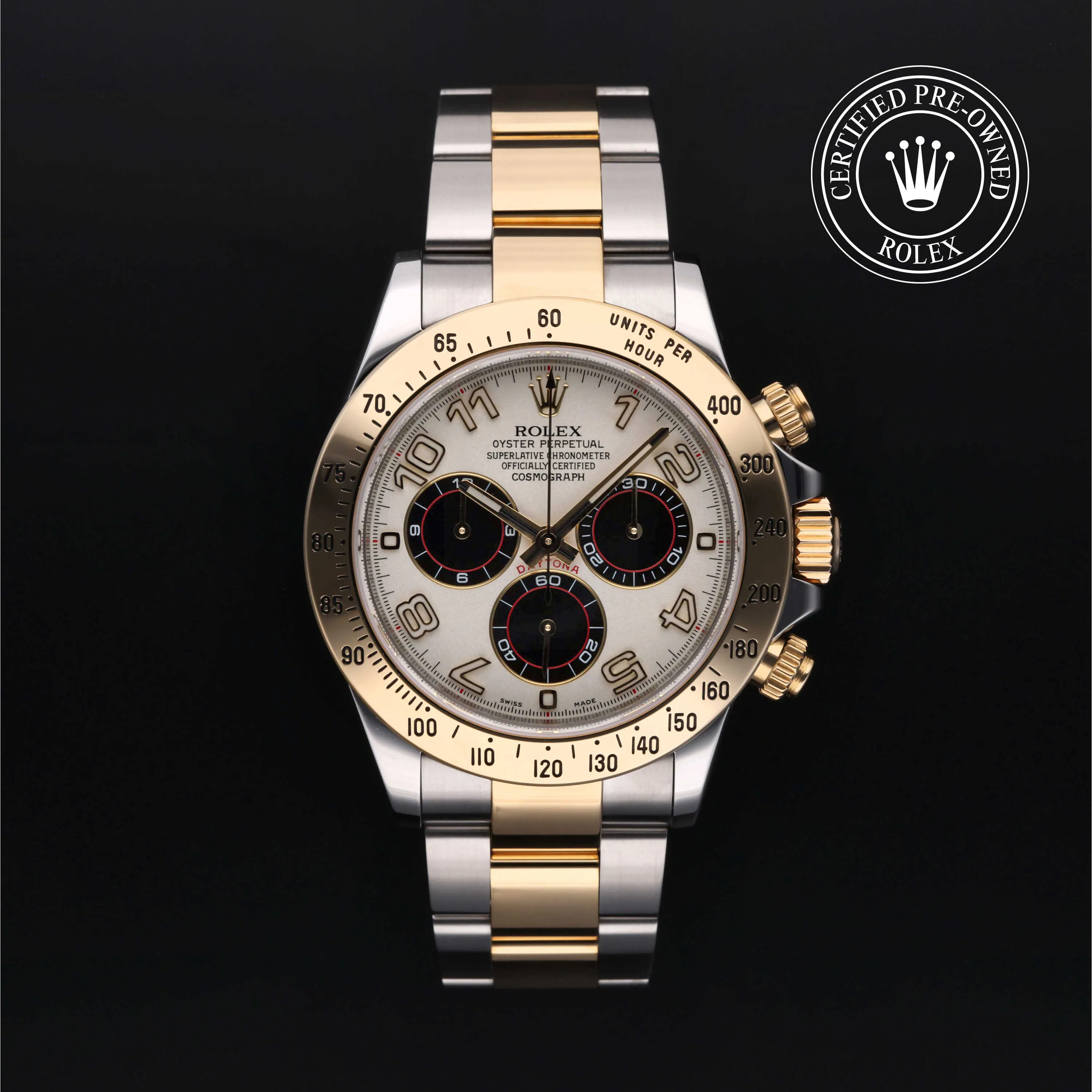 Rolex Daytona 116523 40mm Yellow gold and Stainless steel White