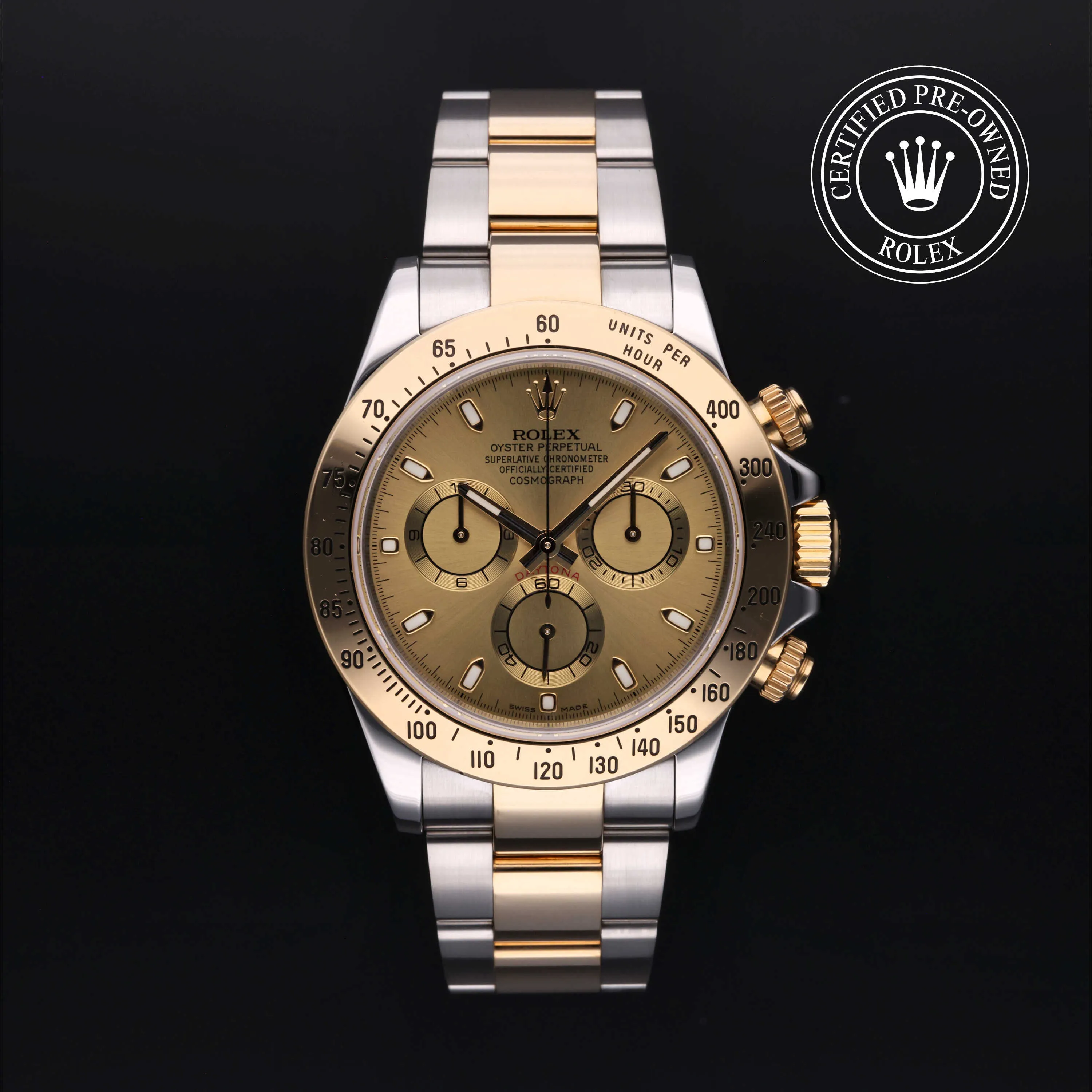 Rolex Daytona 116523 40mm Yellow gold and stainless steel Champagne