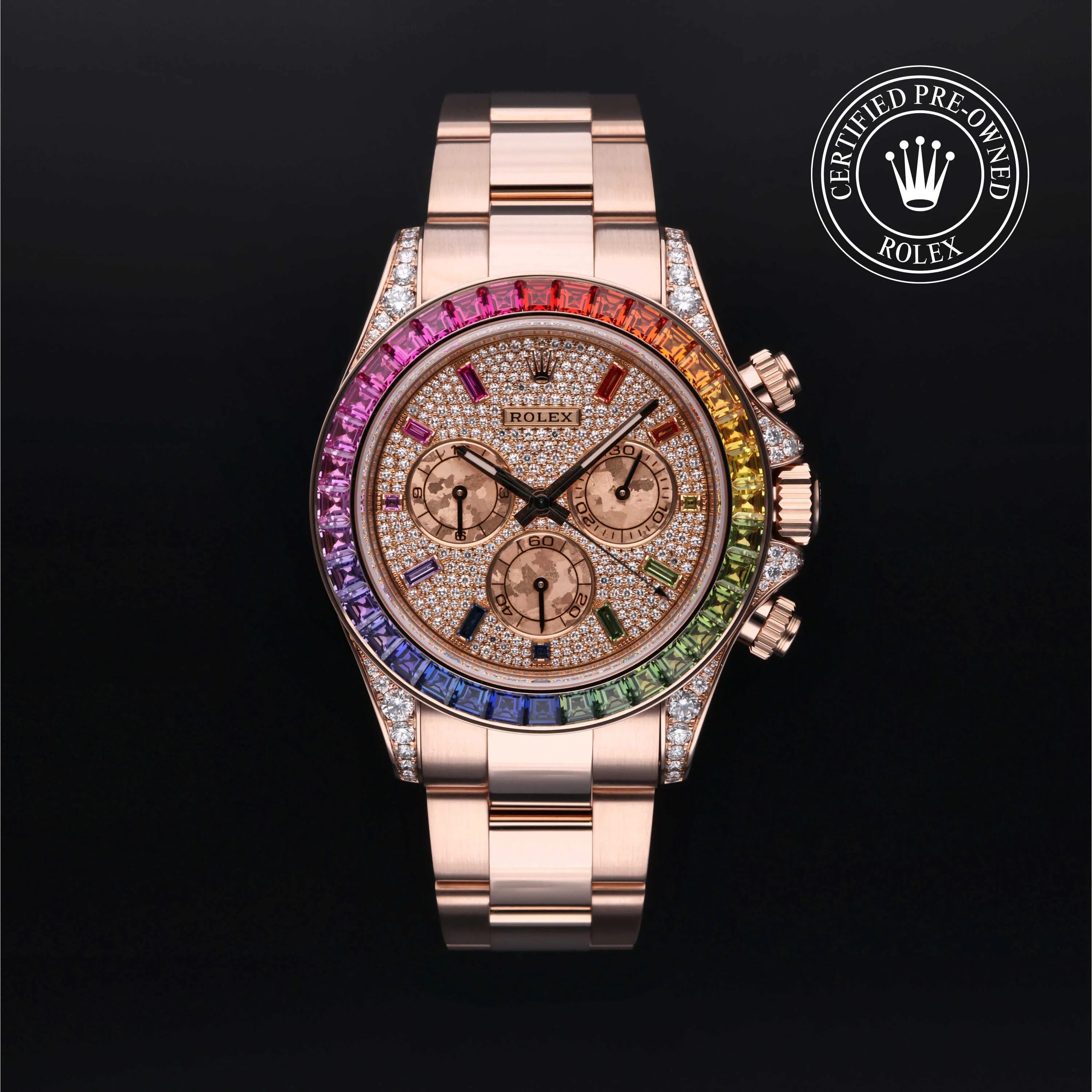 Rolex Daytona 116595RBOW 40mm Rose gold and diamond-set Rose