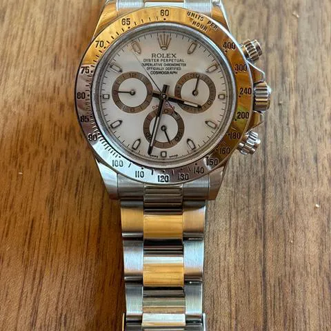 Rolex Daytona 16520 40mm Stainless steel White