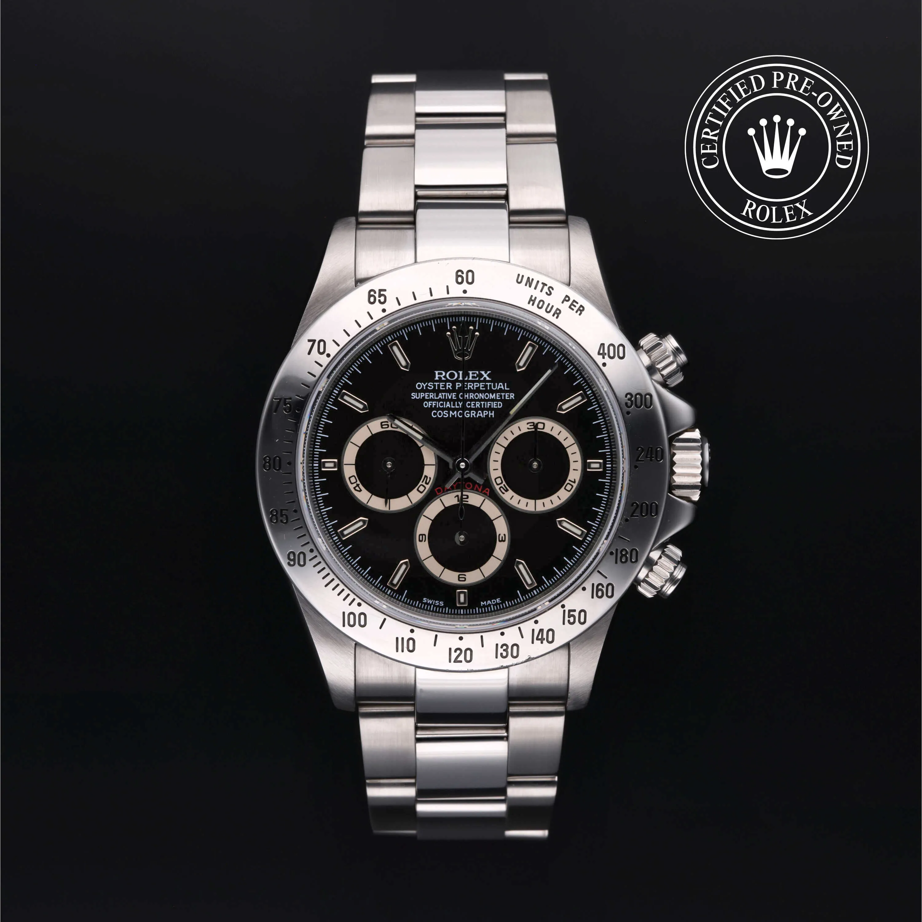 Rolex Daytona 16520 40mm Stainless steel Black