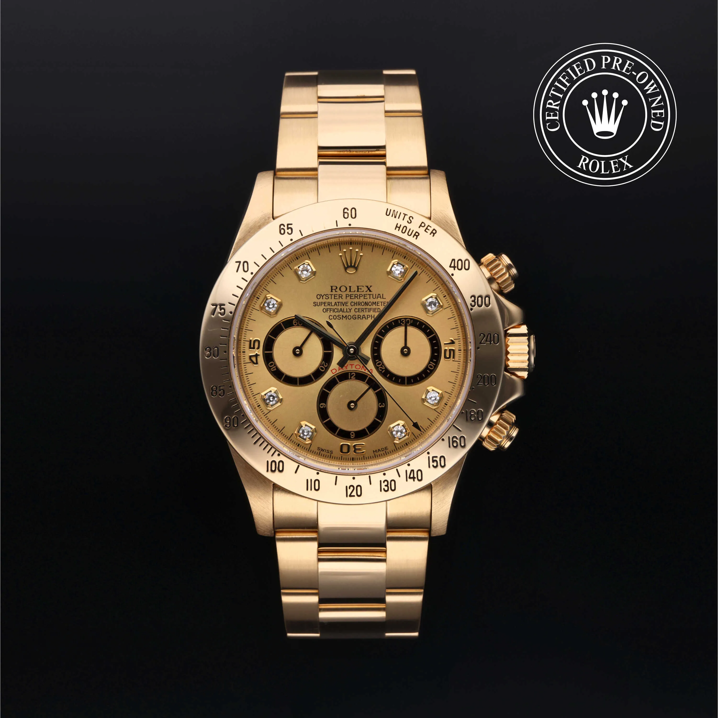 Rolex Daytona 16528 40mm Yellow gold Champagne