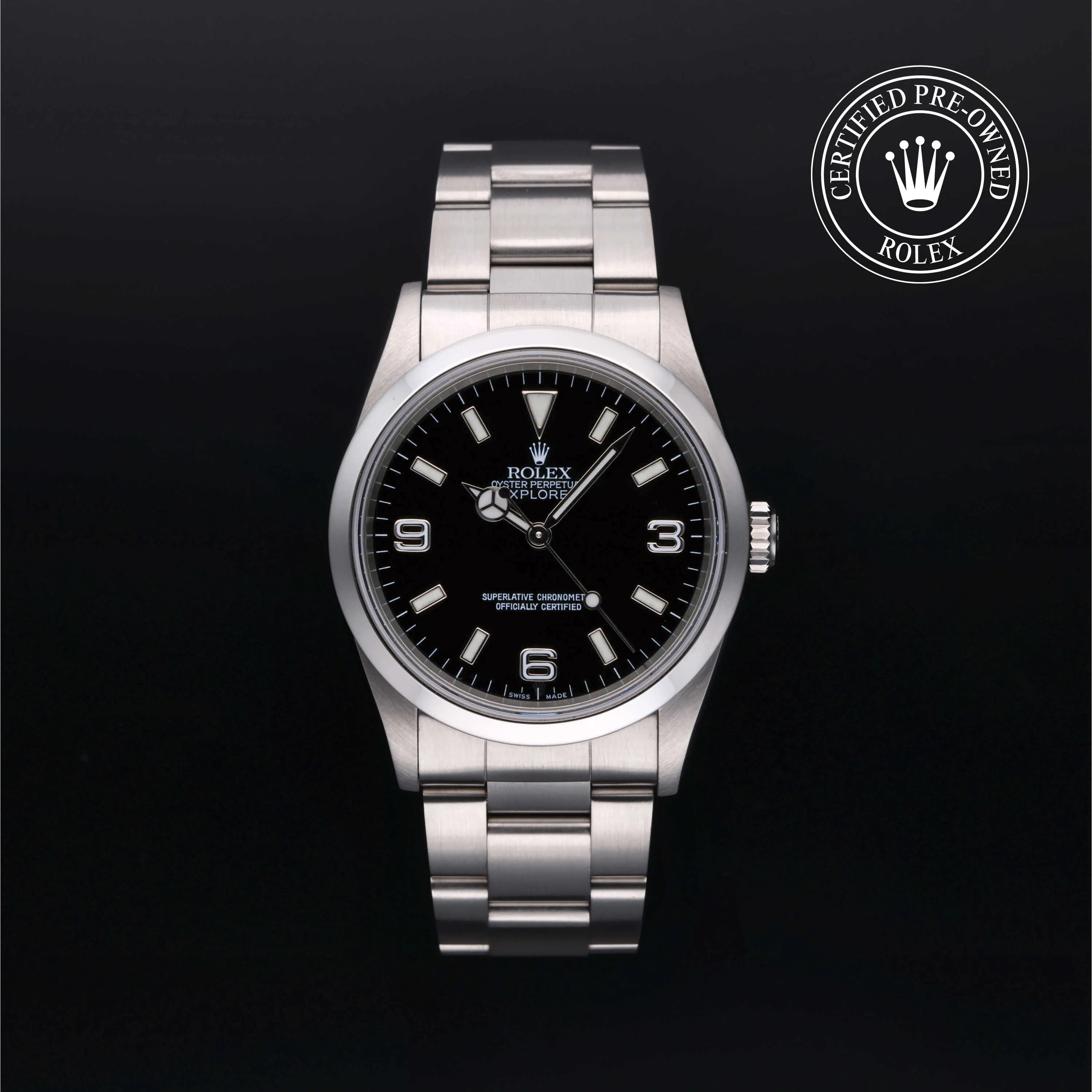 Rolex Explorer 14270 36mm Stainless steel Black