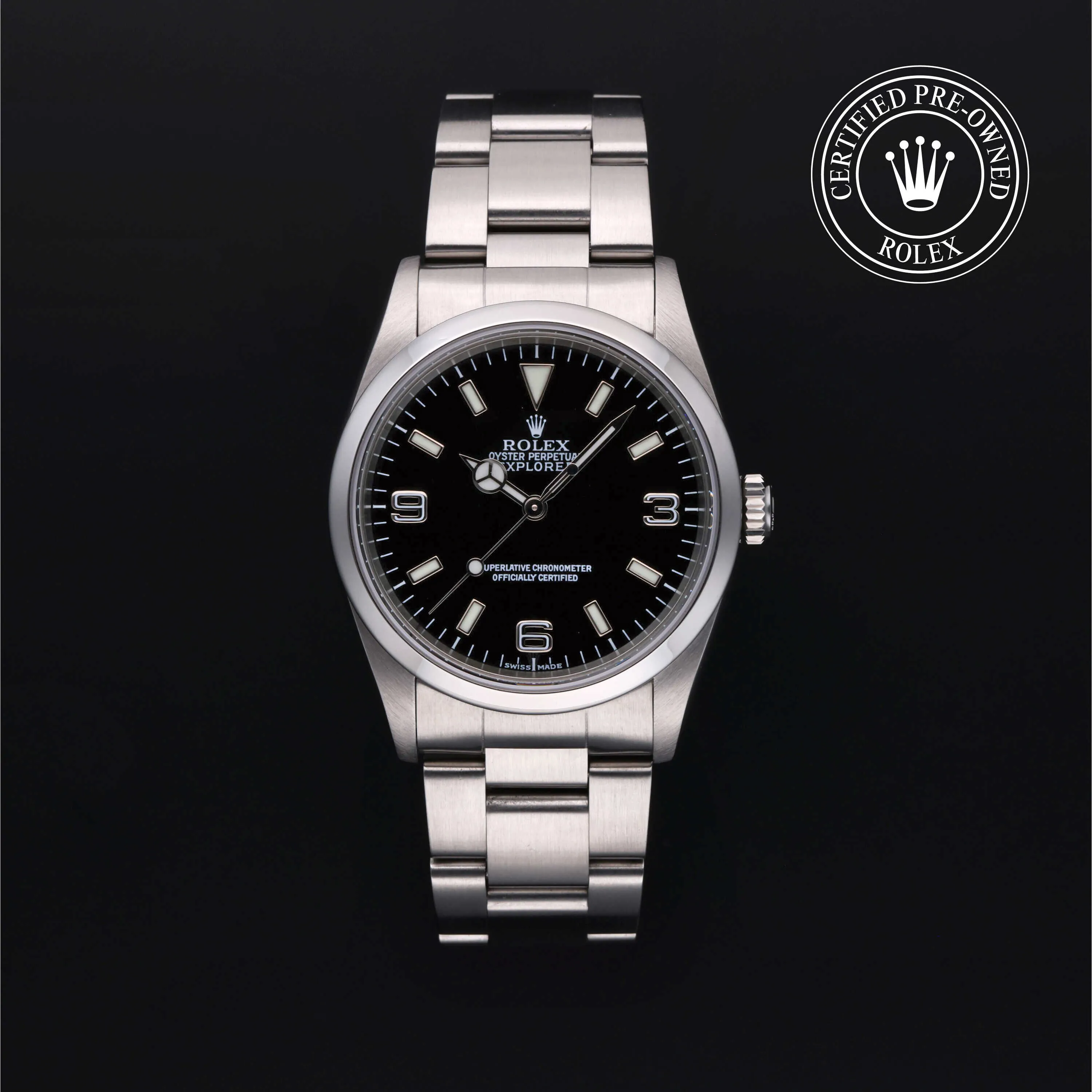 Rolex Explorer 14270 36mm Stainless steel Black