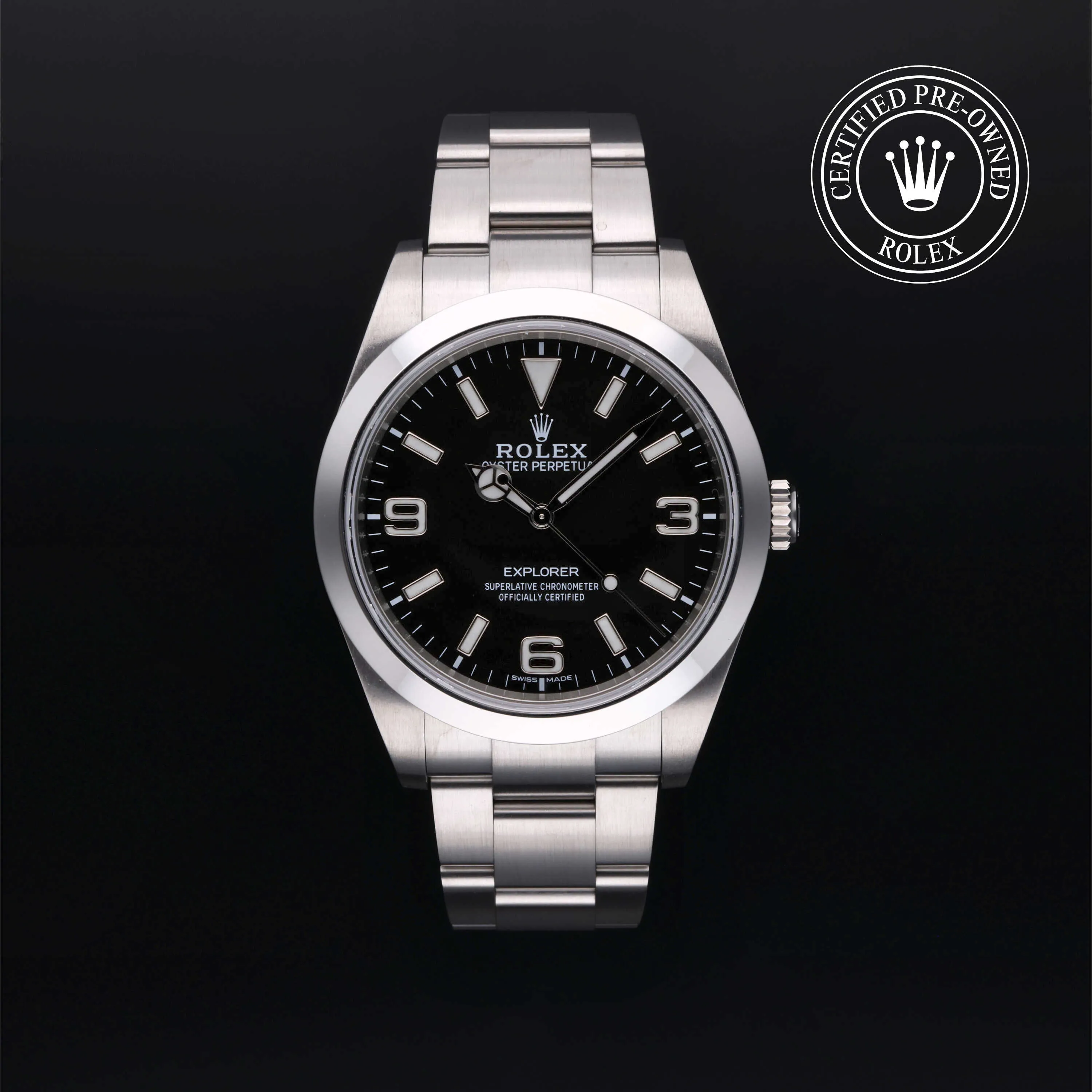 Rolex Explorer 214270 39mm Stainless steel Black