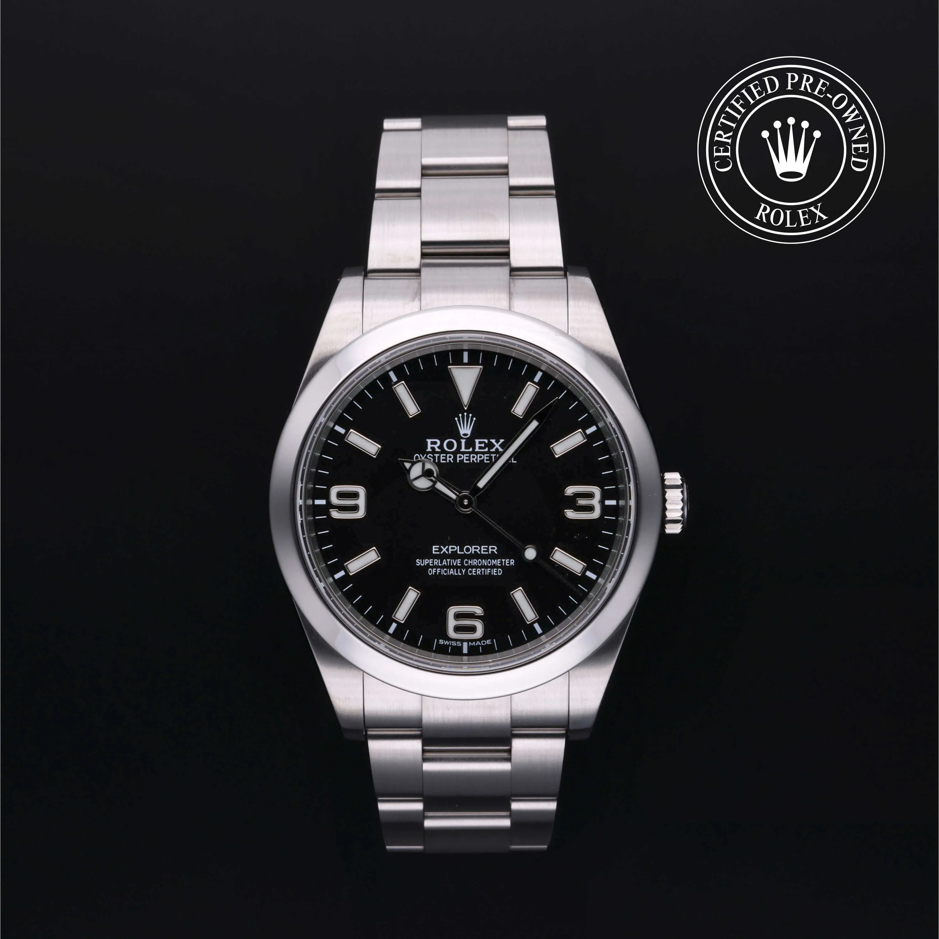 Rolex Explorer 214270 39mm Stainless steel Black