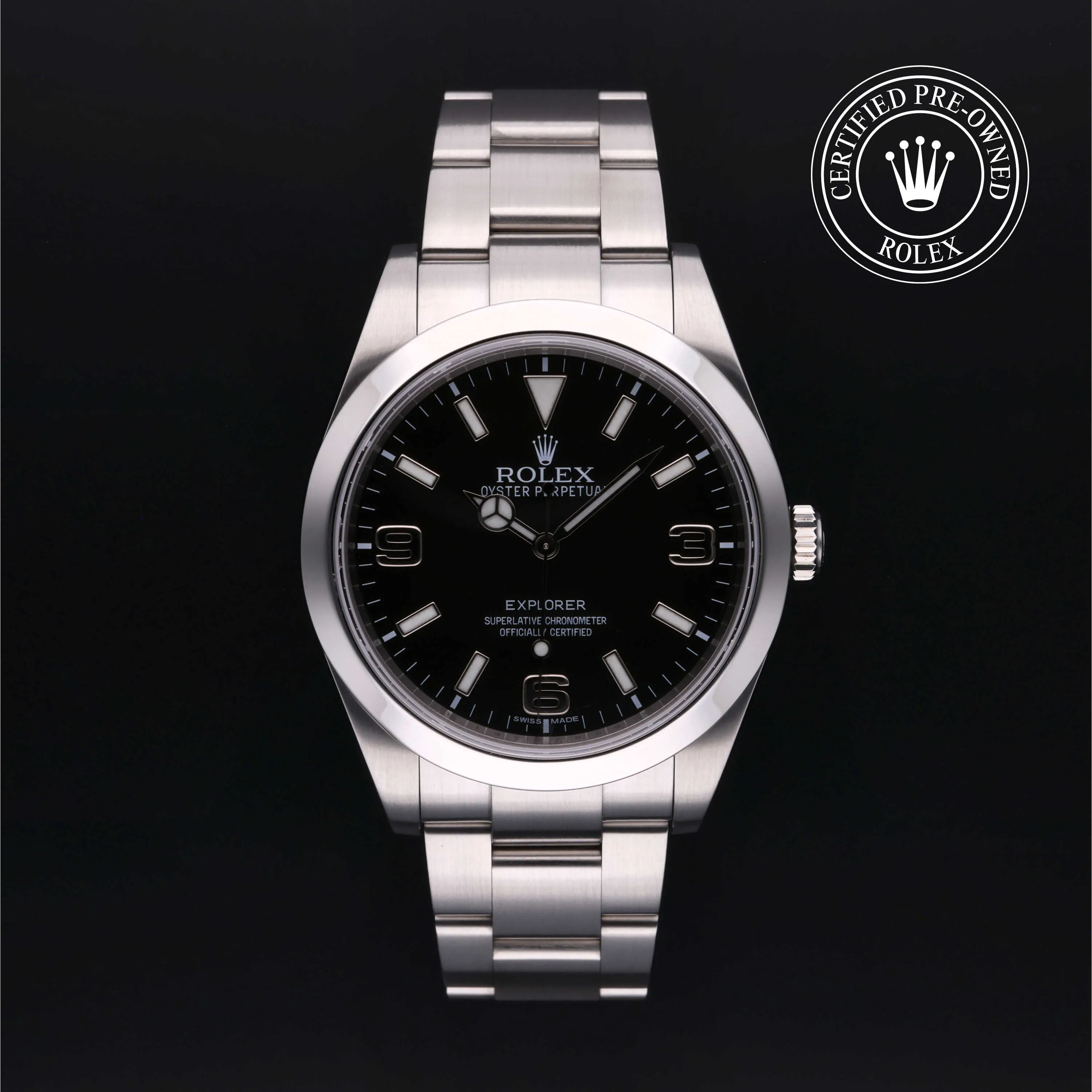 Rolex Explorer 214270 39mm Stainless steel Black