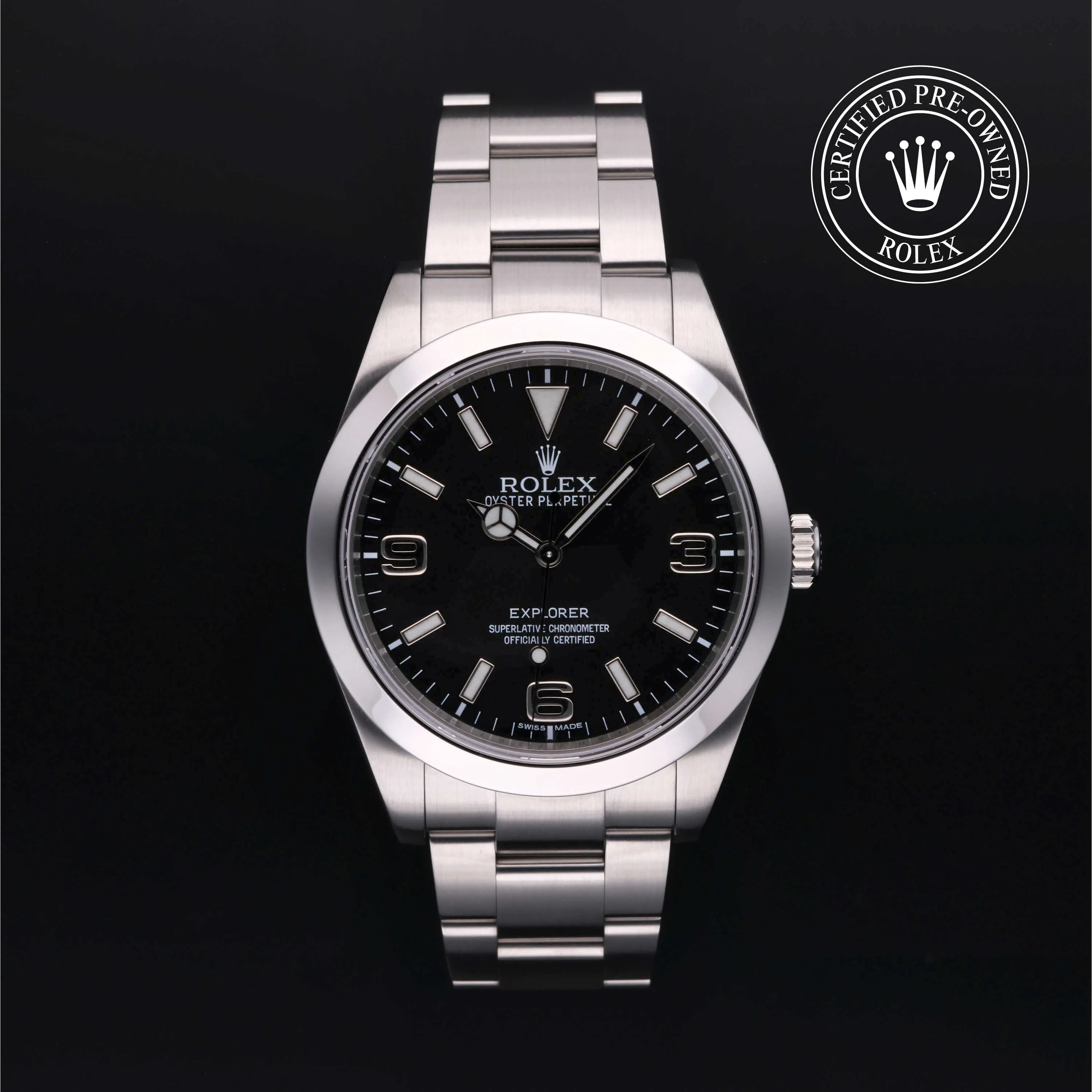 Rolex Explorer 214270 39mm Stainless steel Black