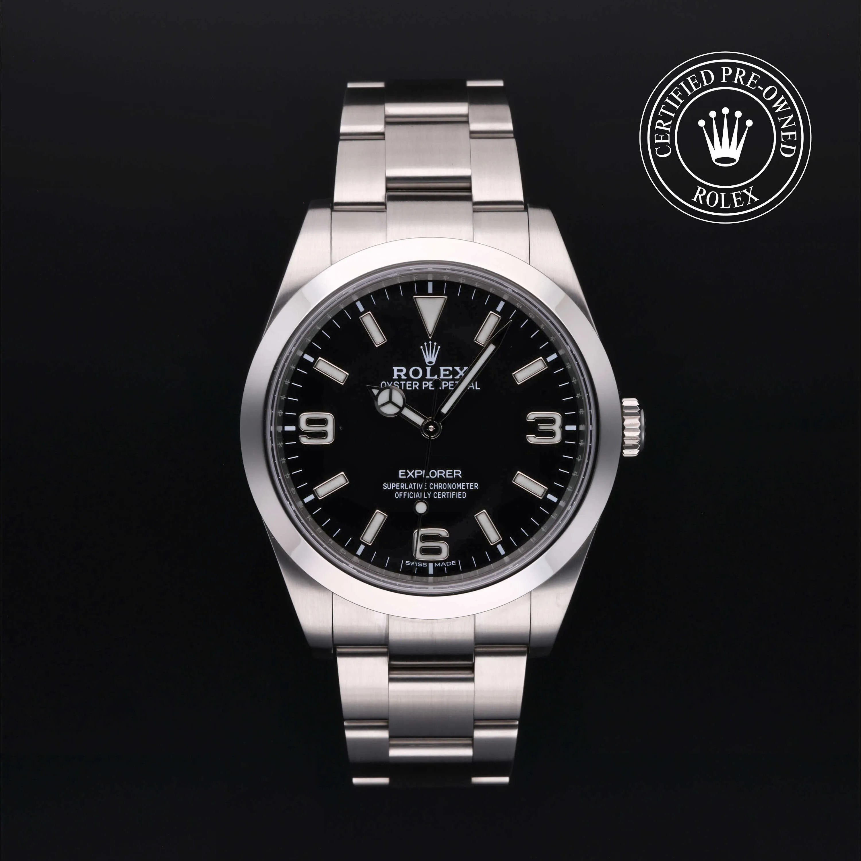 Rolex Explorer 214270 39mm Stainless steel Black