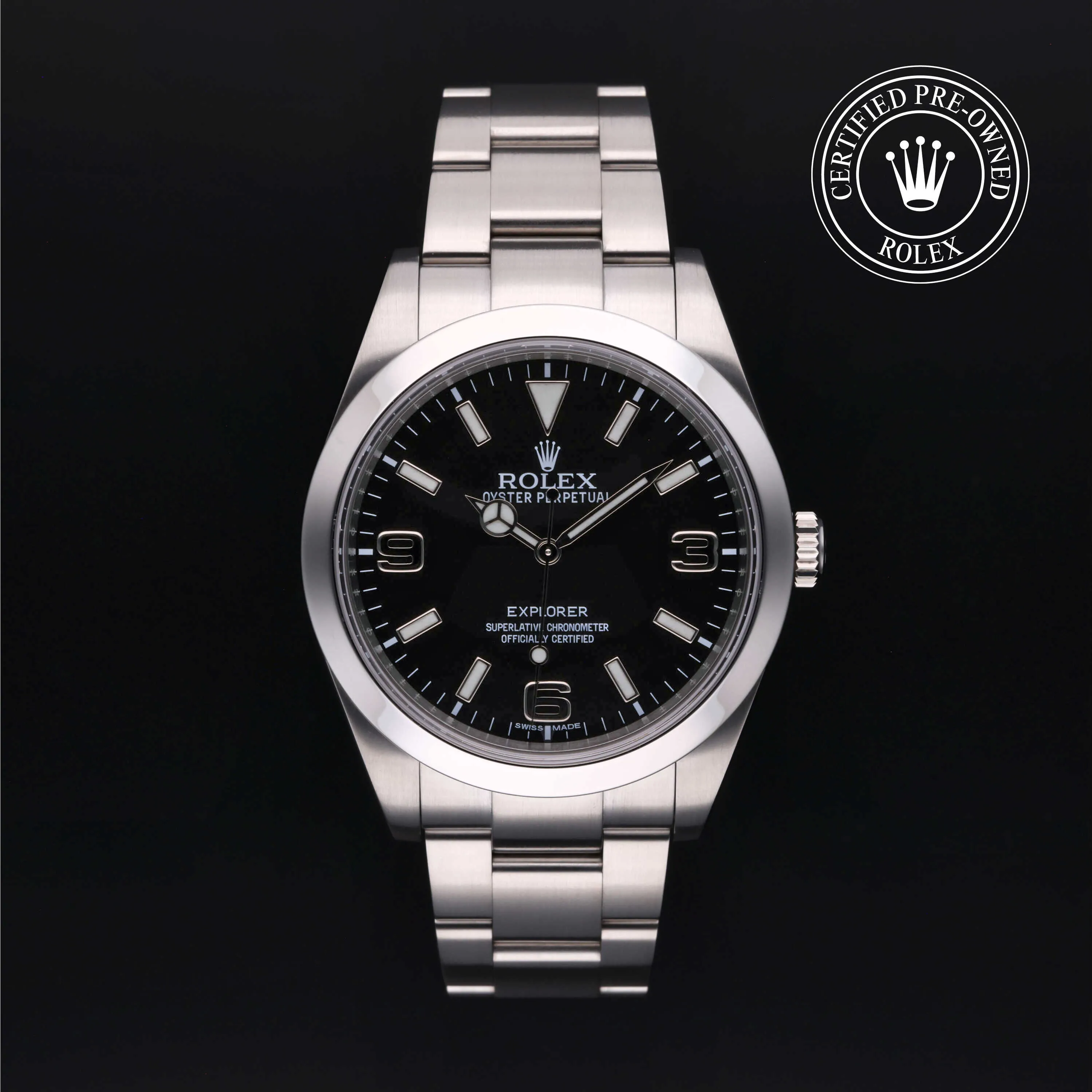 Rolex Explorer 214270 39mm Stainless steel Black