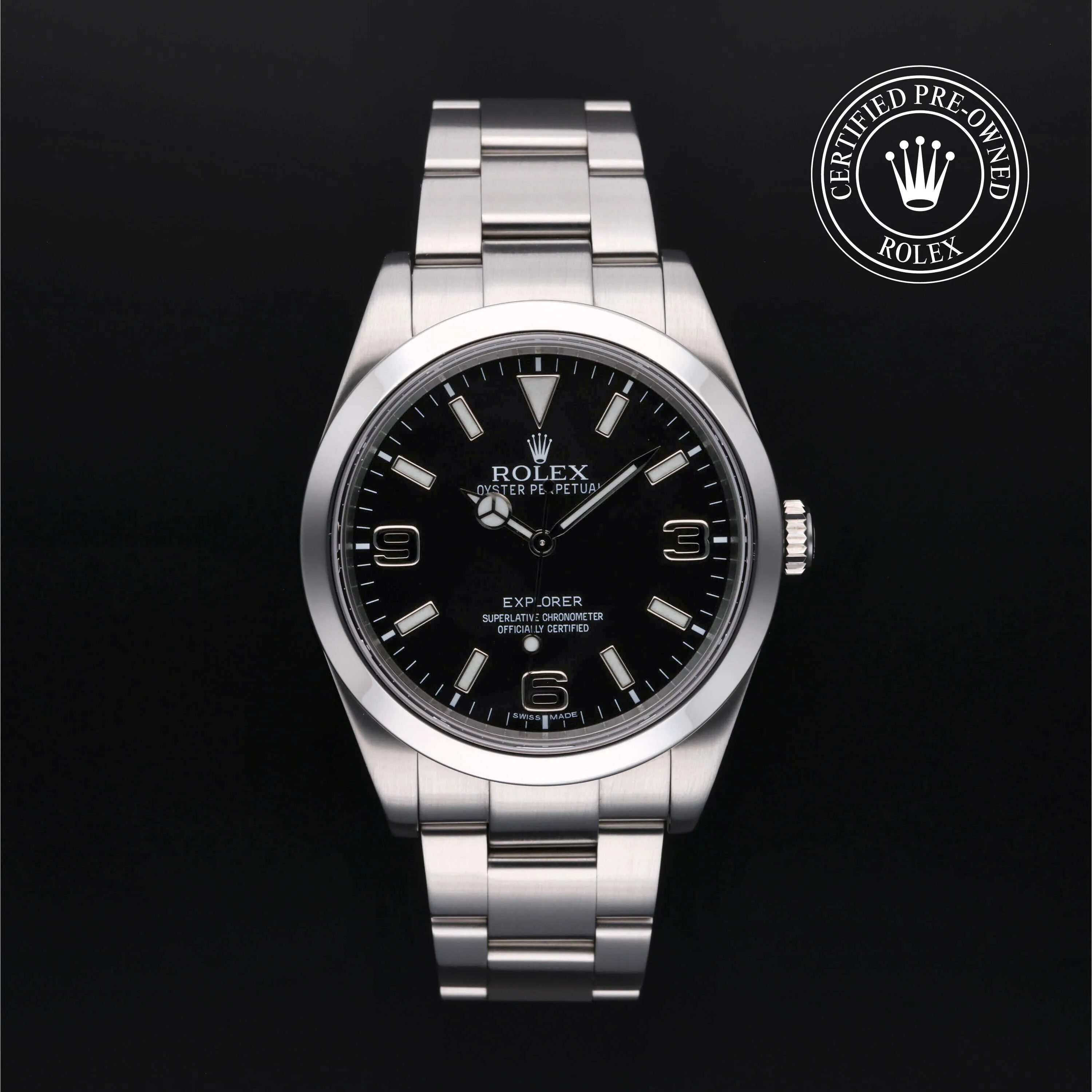 Rolex Explorer 214270 39mm Stainless steel Black