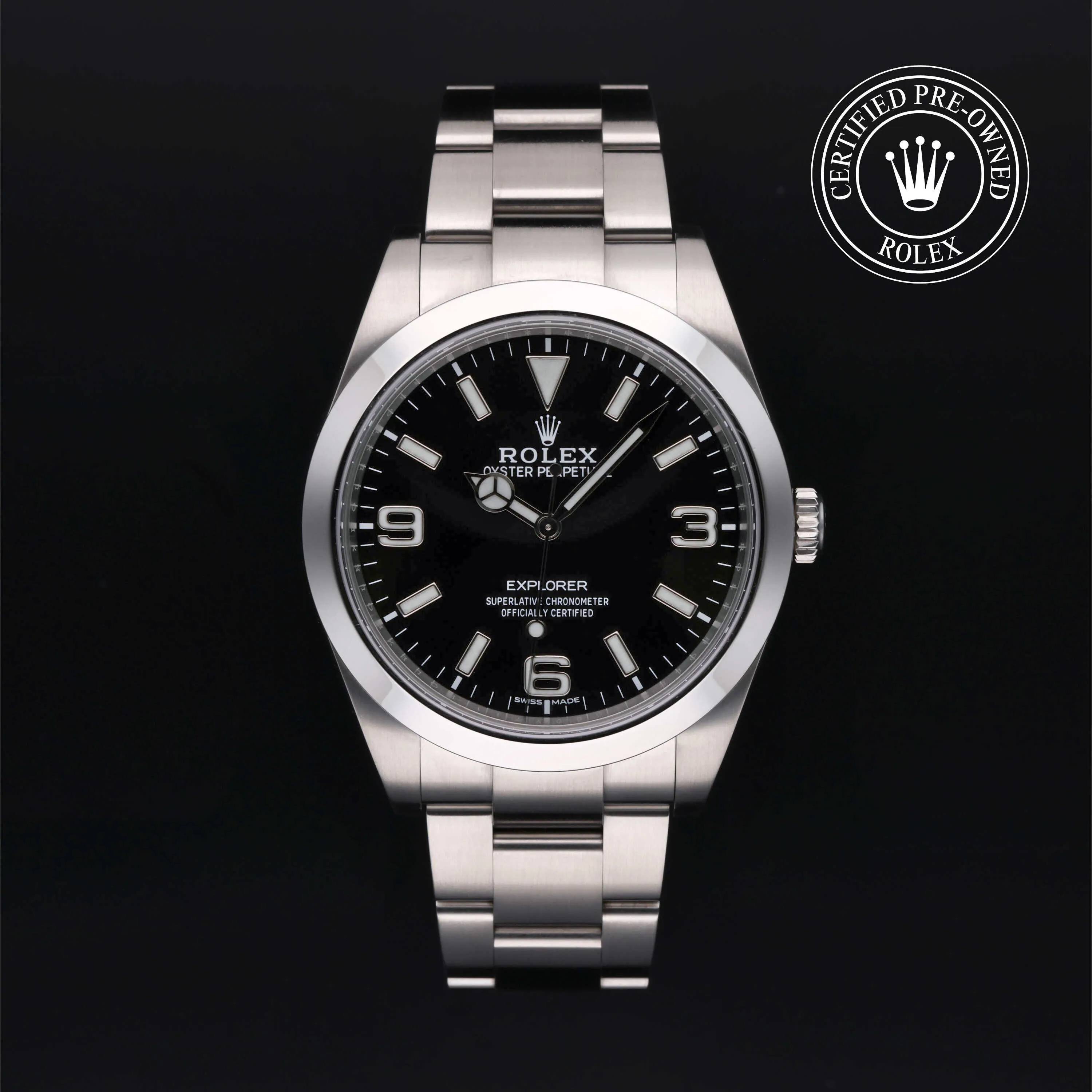 Rolex Explorer 214270 39mm Stainless steel Black