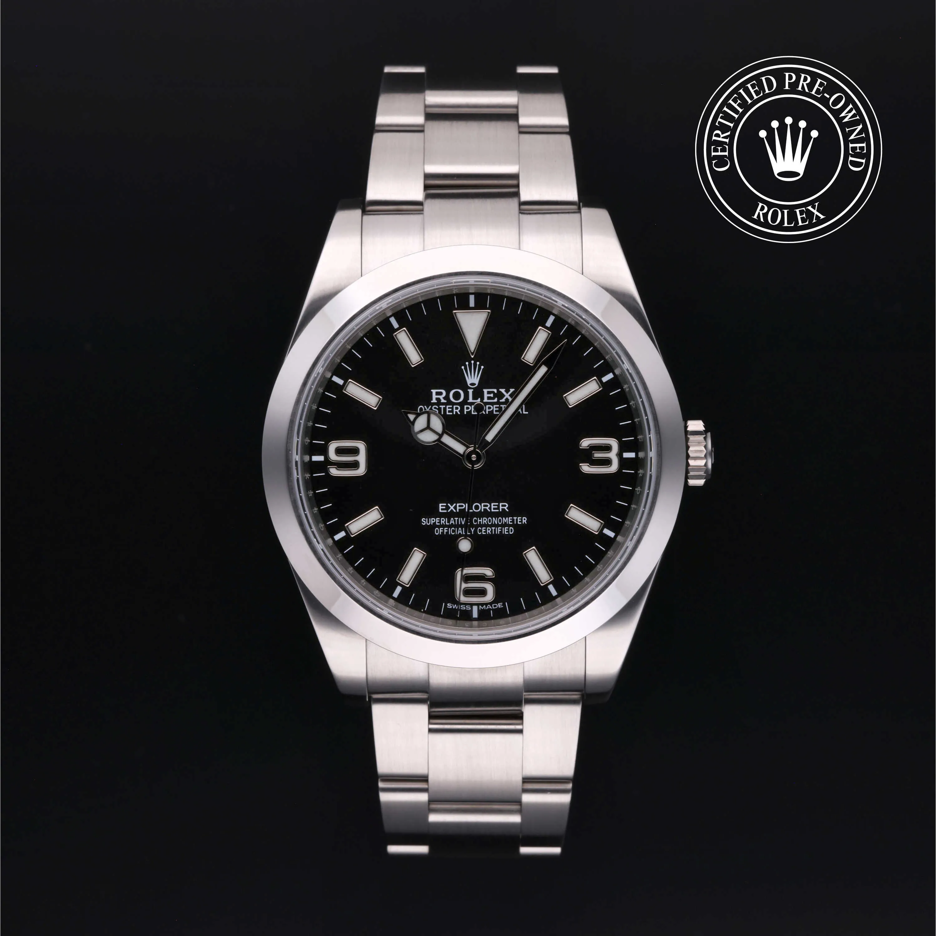 Rolex Explorer 214270 39mm Stainless steel Black