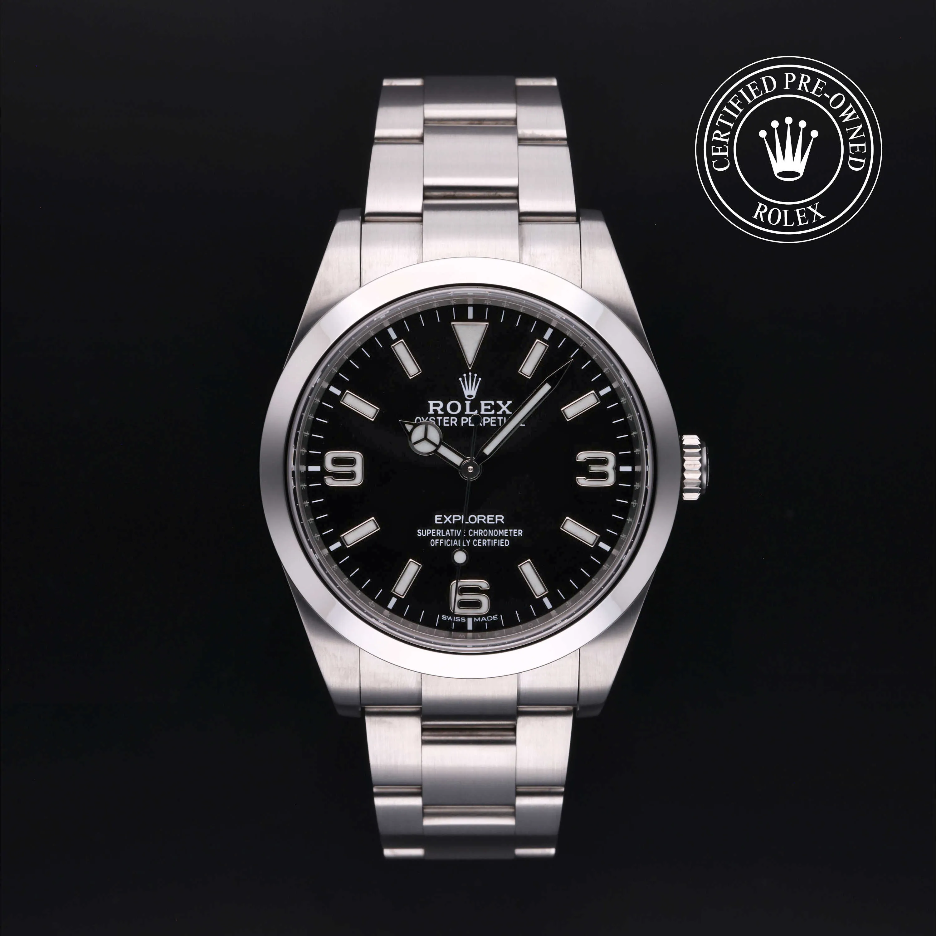 Rolex Explorer 214270 39mm Stainless steel Black