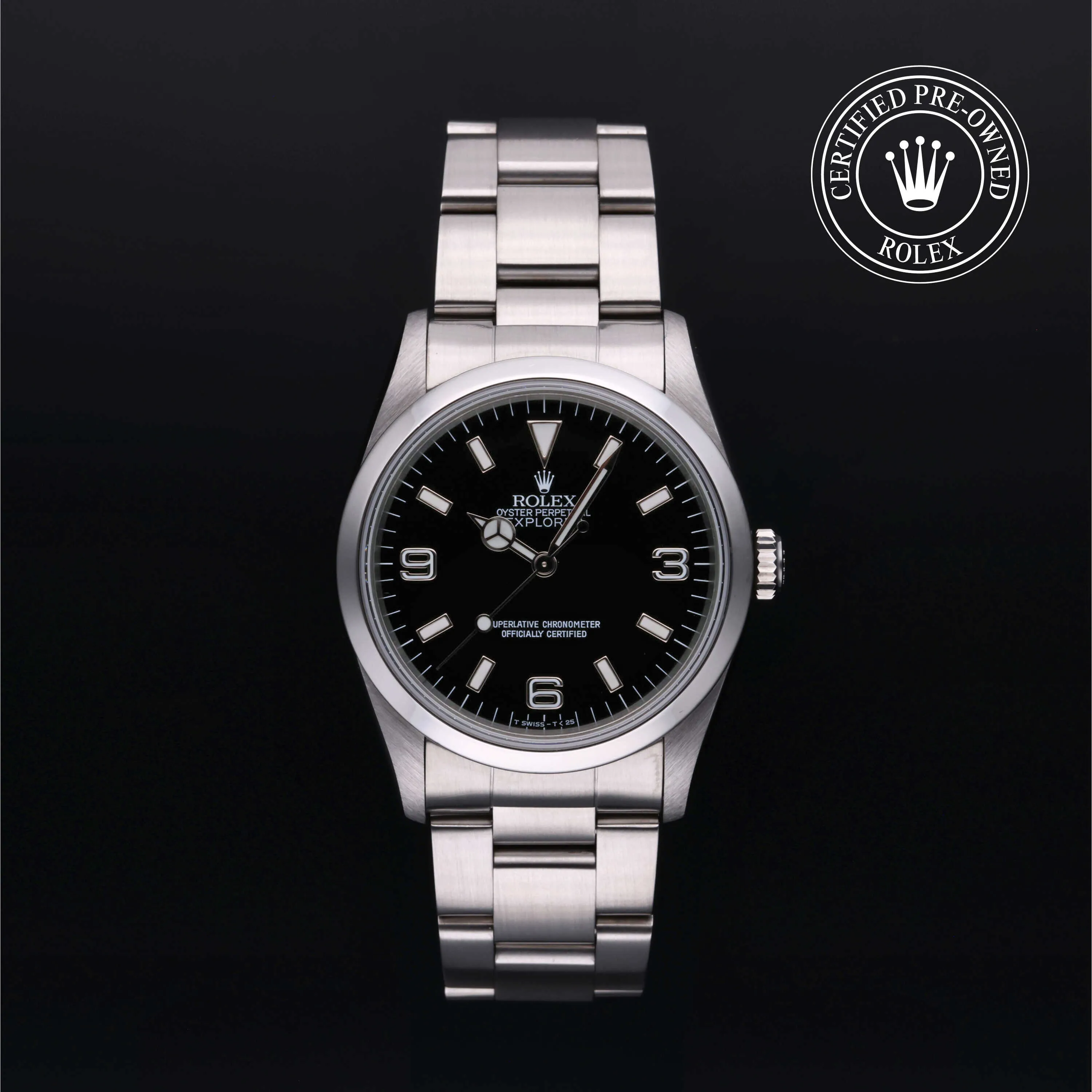 Rolex Explorer 36mm Stainless steel Black