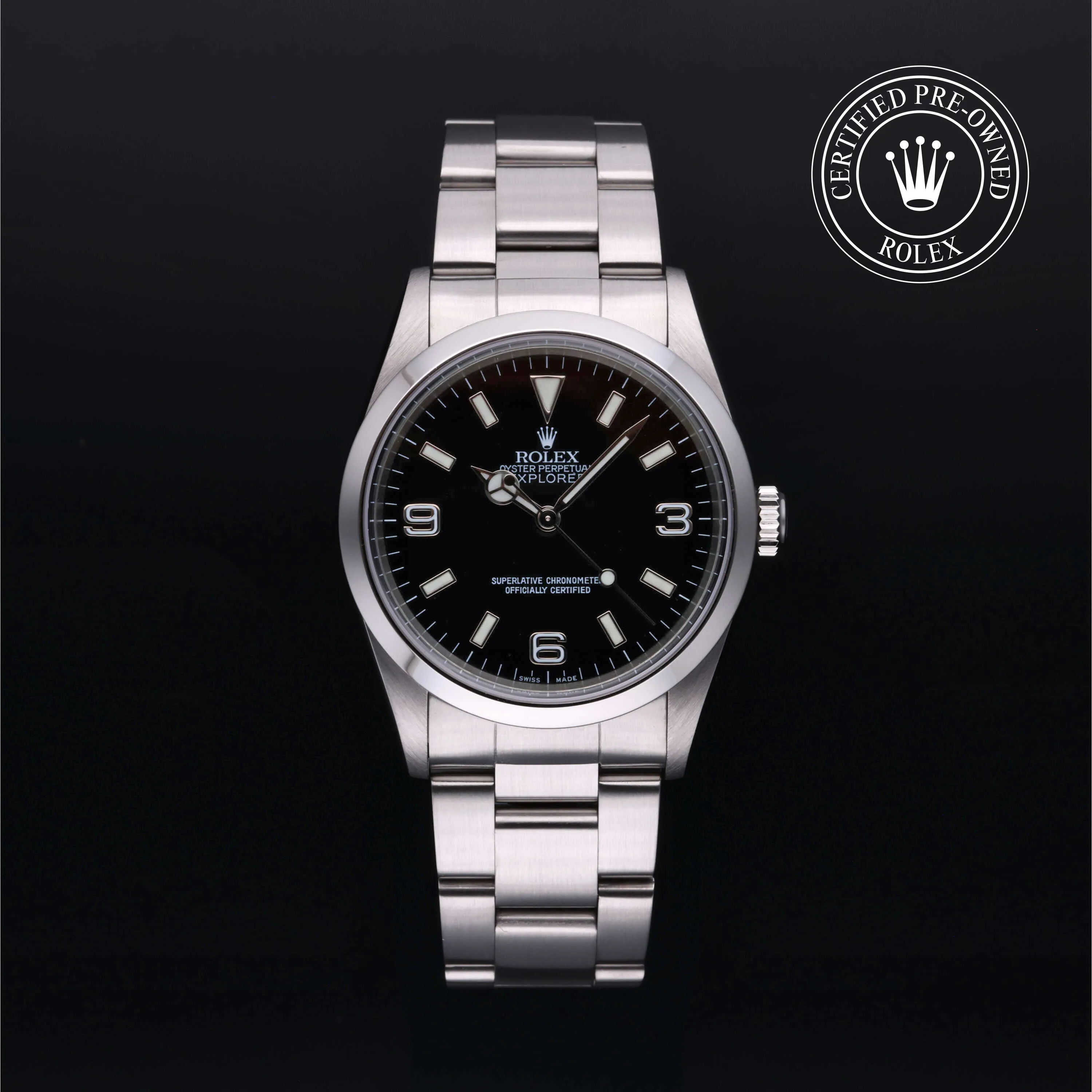 Rolex Explorer 36mm Stainless steel Black