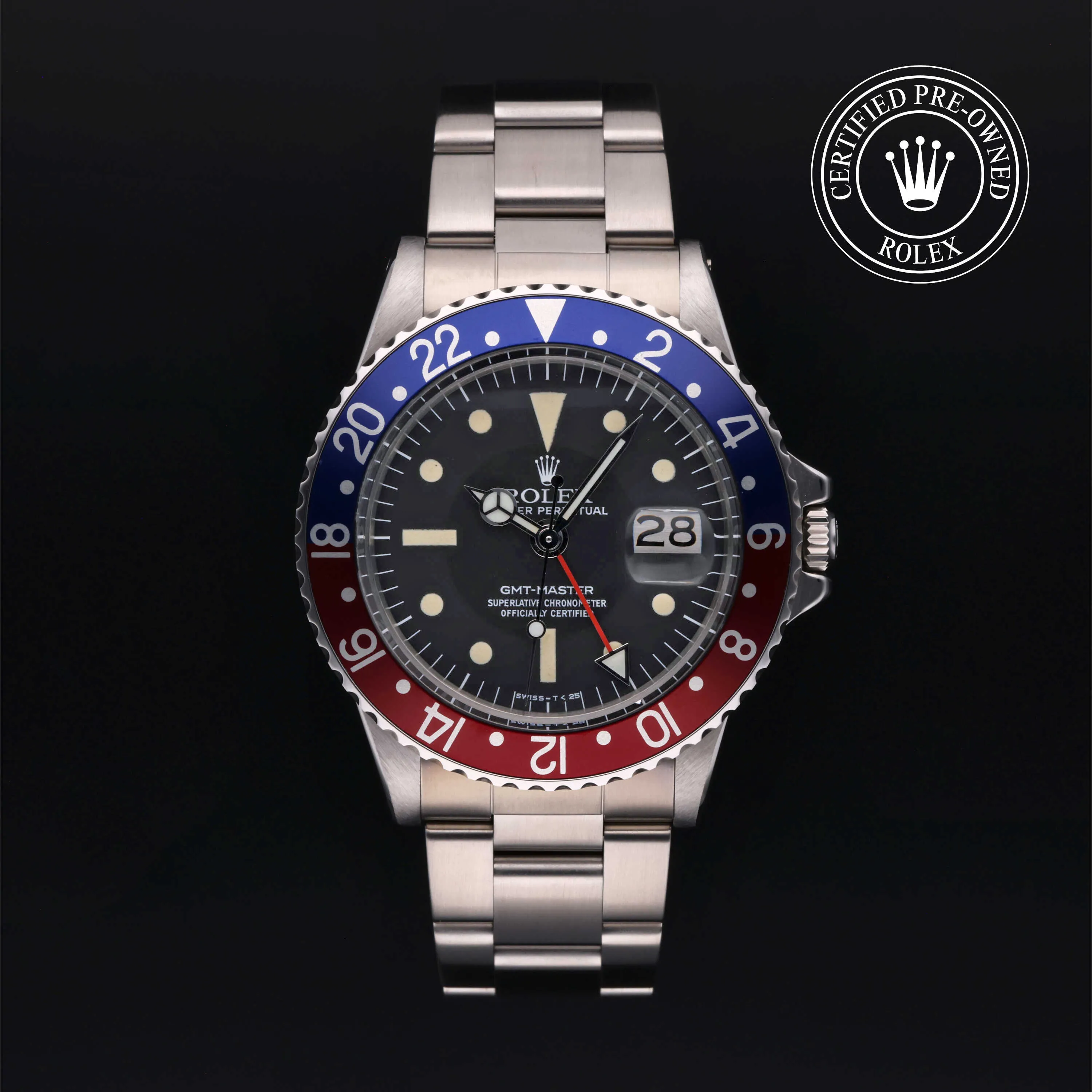 Rolex GMT-Master 16750 40mm Oystersteel Black