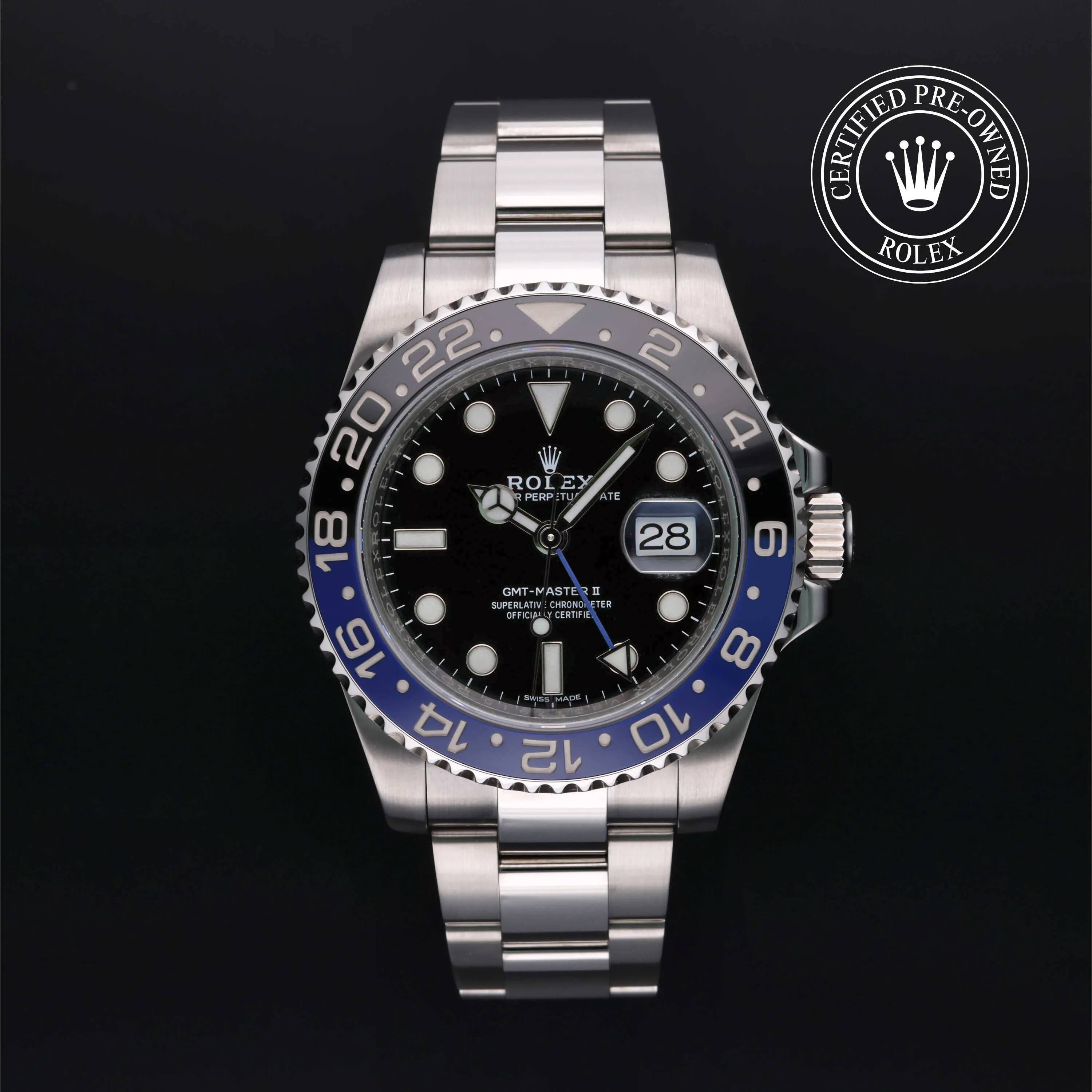 Rolex GMT-Master II 116710BLNR 40mm Stainless steel Black