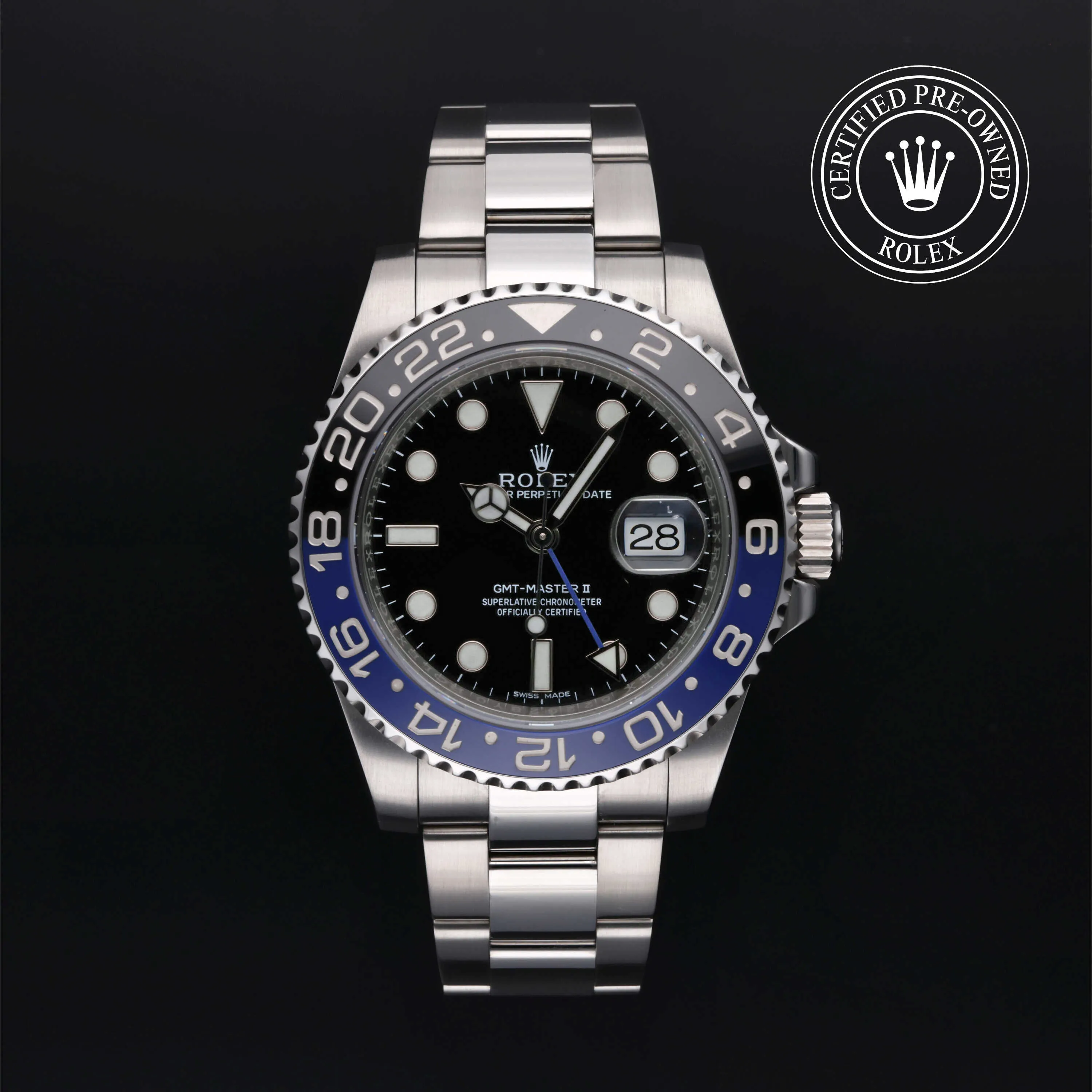 Rolex GMT-Master II 116710BLNR 40mm Stainless steel Black