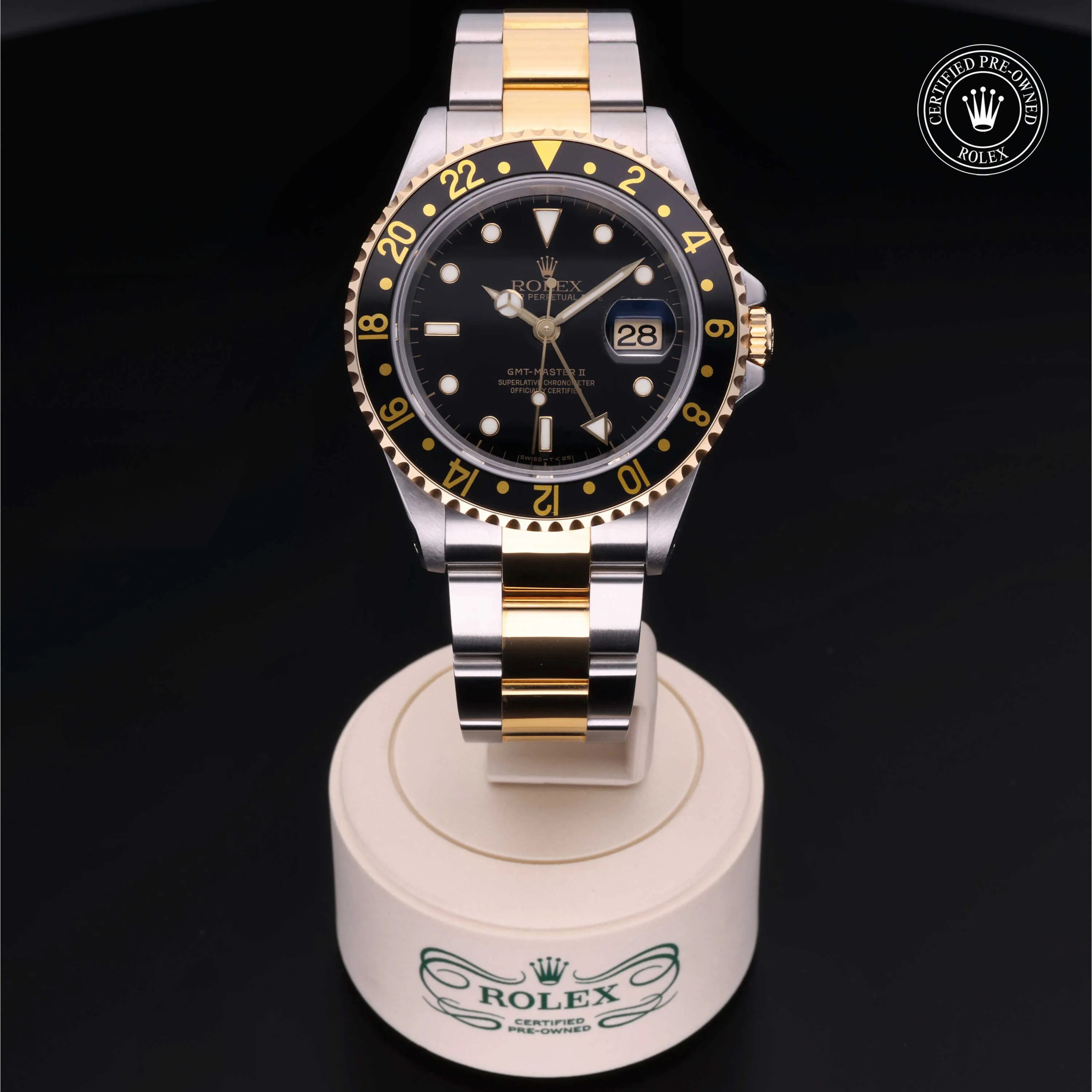 Rolex GMT-Master II 16713LN 40mm Yellow gold and Stainless steel Black 4