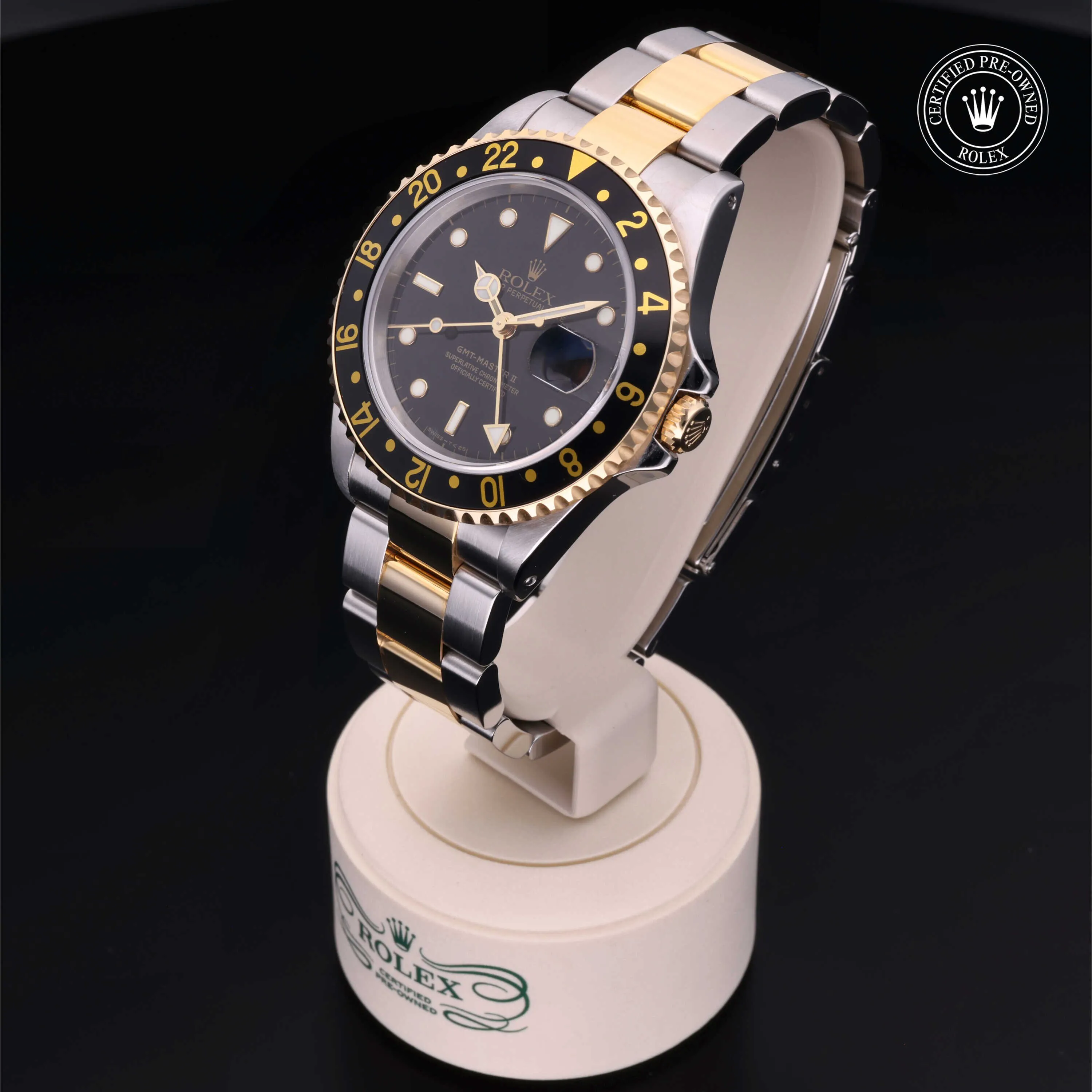 Rolex GMT-Master II 16713LN 40mm Yellow gold and Stainless steel Black 1