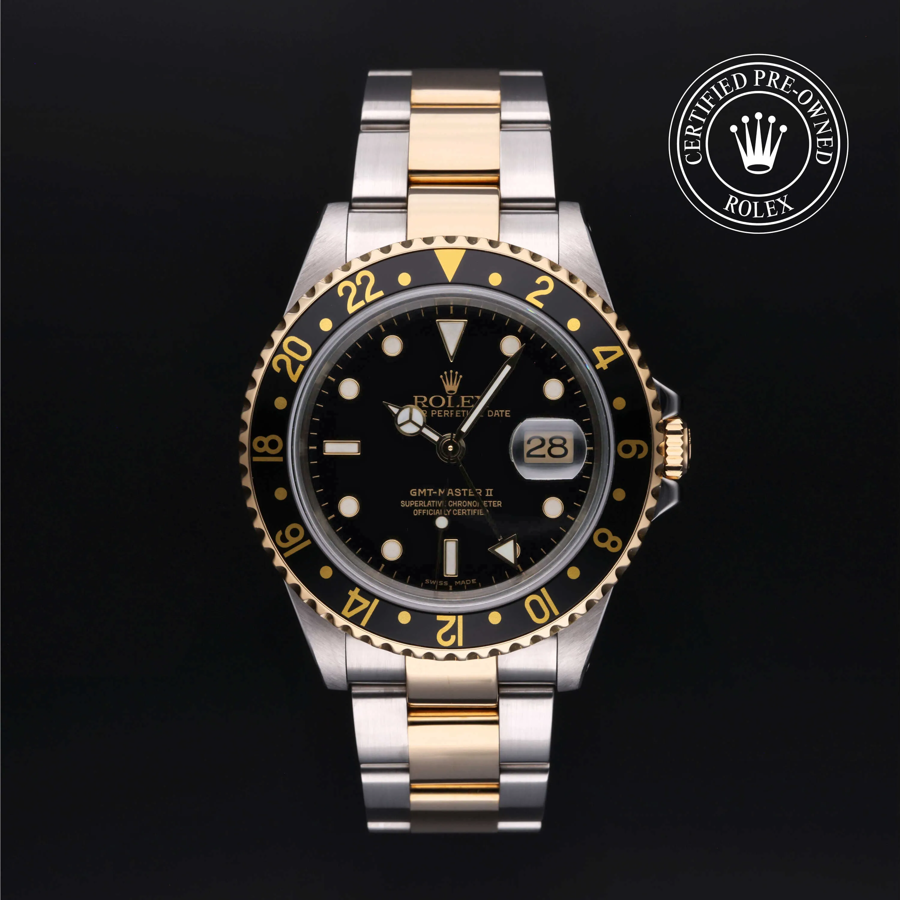 Rolex GMT-Master II 16713LN 40mm Yellow gold and Oystersteel Black