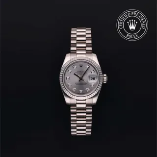 Rolex Lady-Datejust 179179 White gold Gray