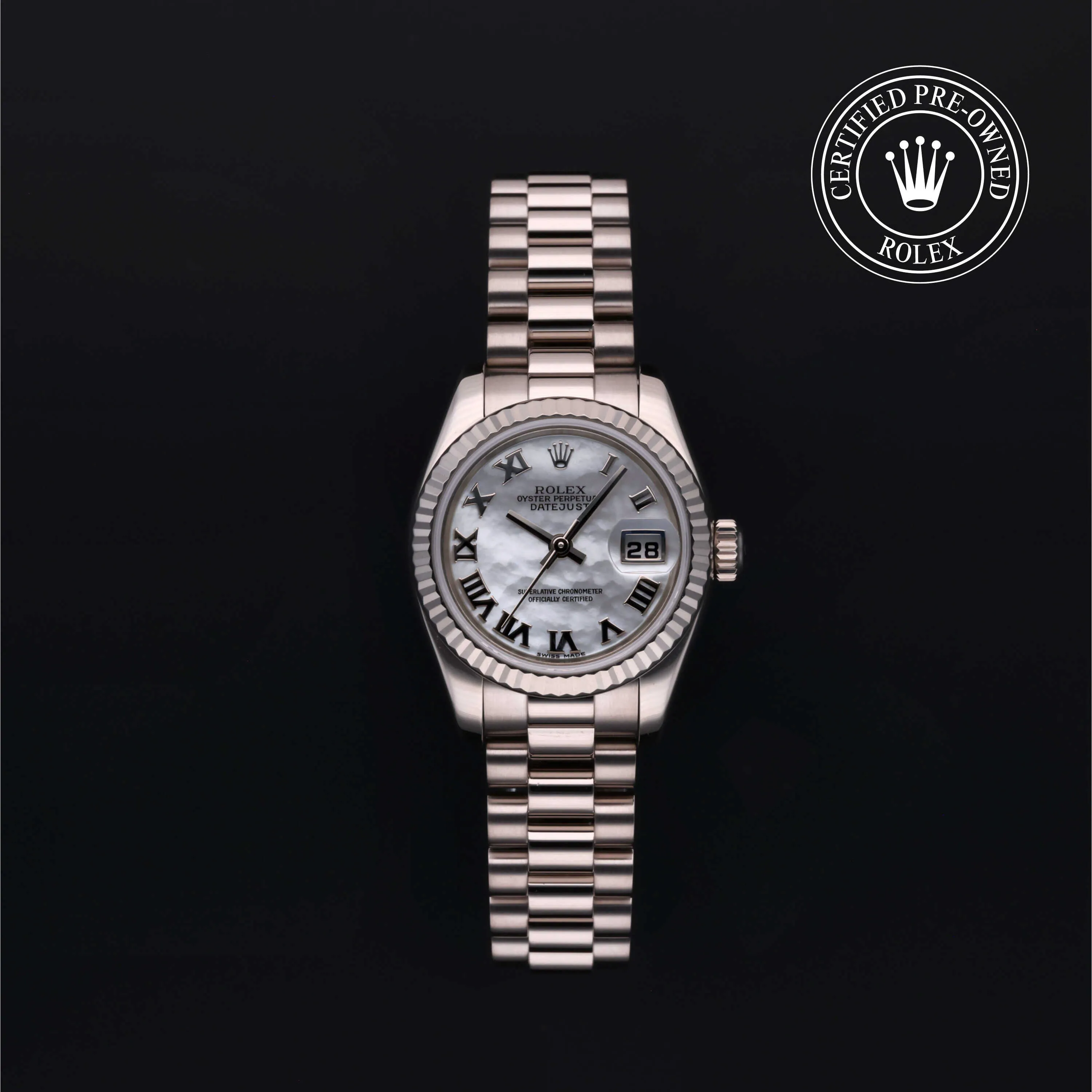 Rolex Lady-Datejust 179179 26mm White gold White