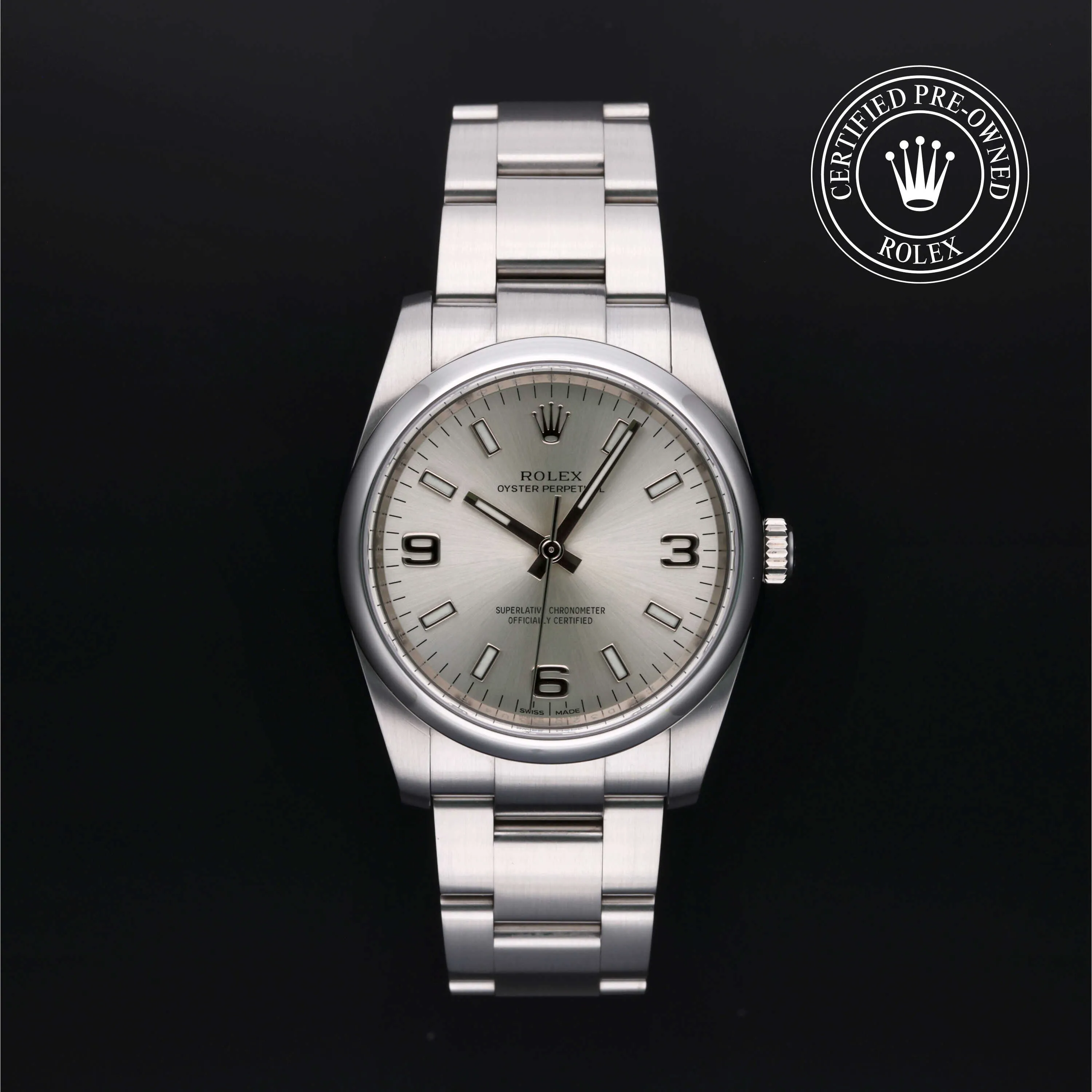 Rolex Oyster Perpetual 114200 34mm Stainless steel Silver