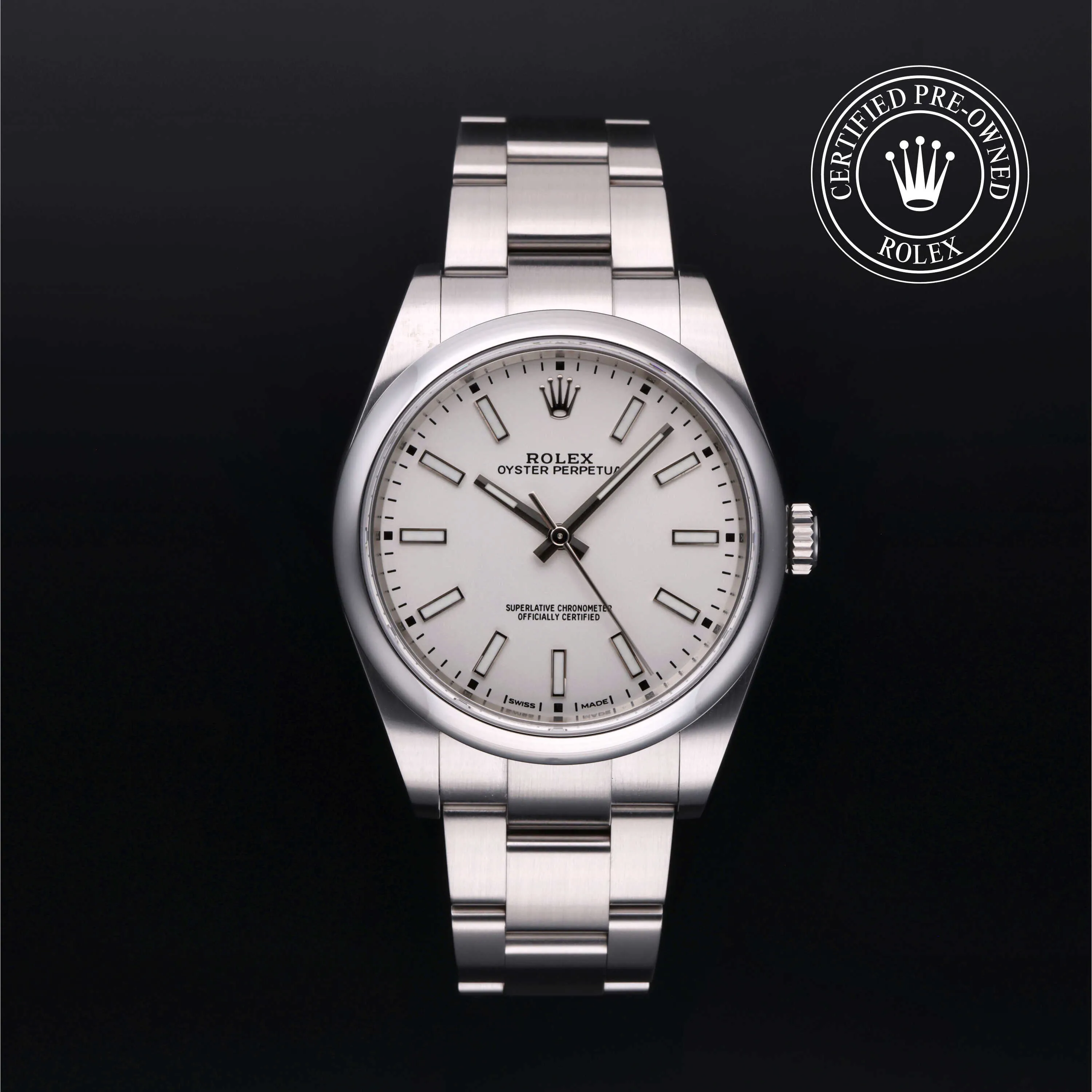 Rolex Oyster Perpetual 39 114300 39mm Stainless steel White