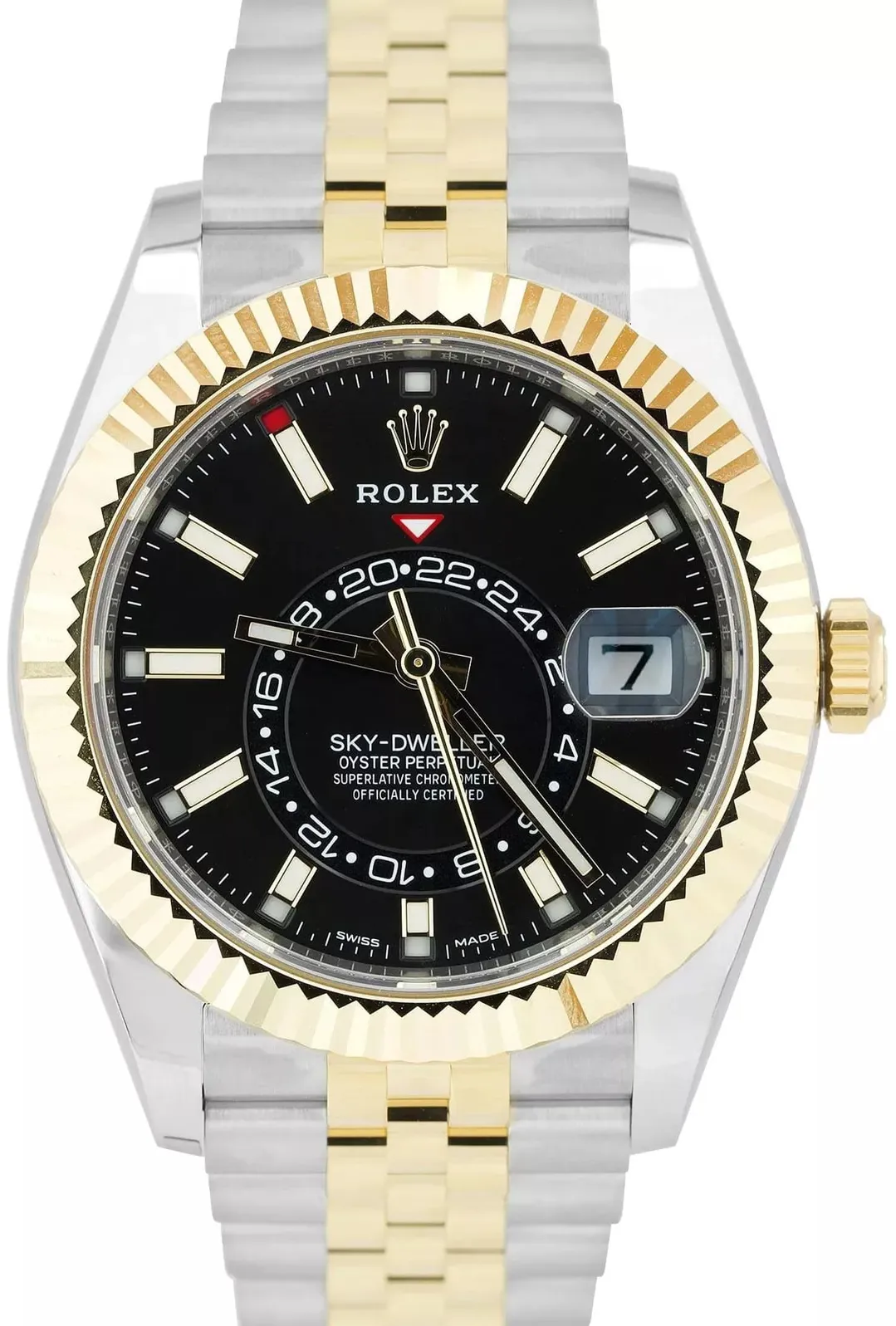 Rolex Sky-Dweller 326933-0005 42mm Yellow gold Black