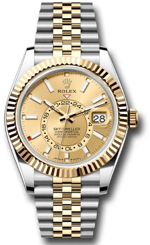 Rolex Sky-Dweller 326933 42mm Stainless steel Champagne