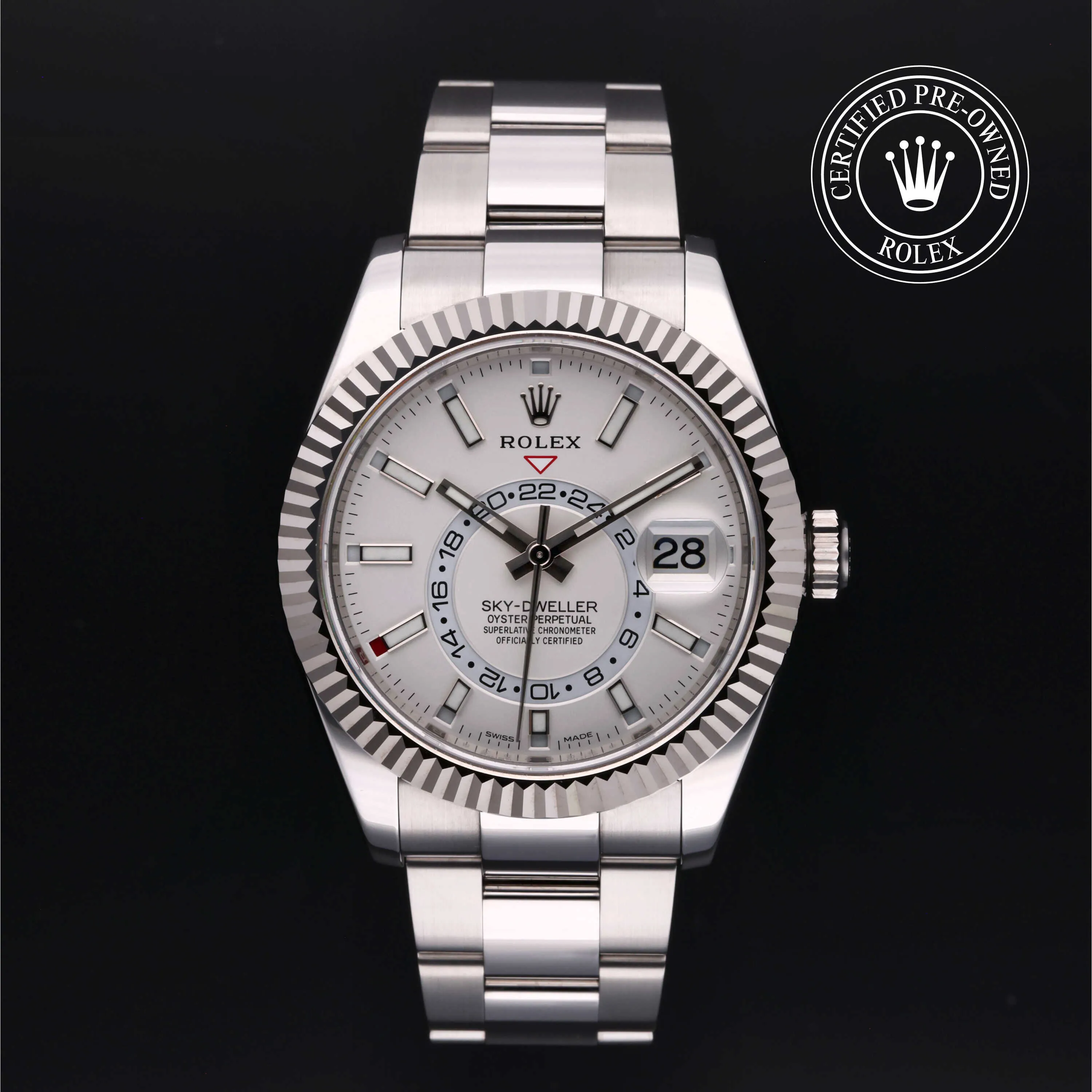 Rolex Sky-Dweller 326934 42mm White gold and diamond-set White