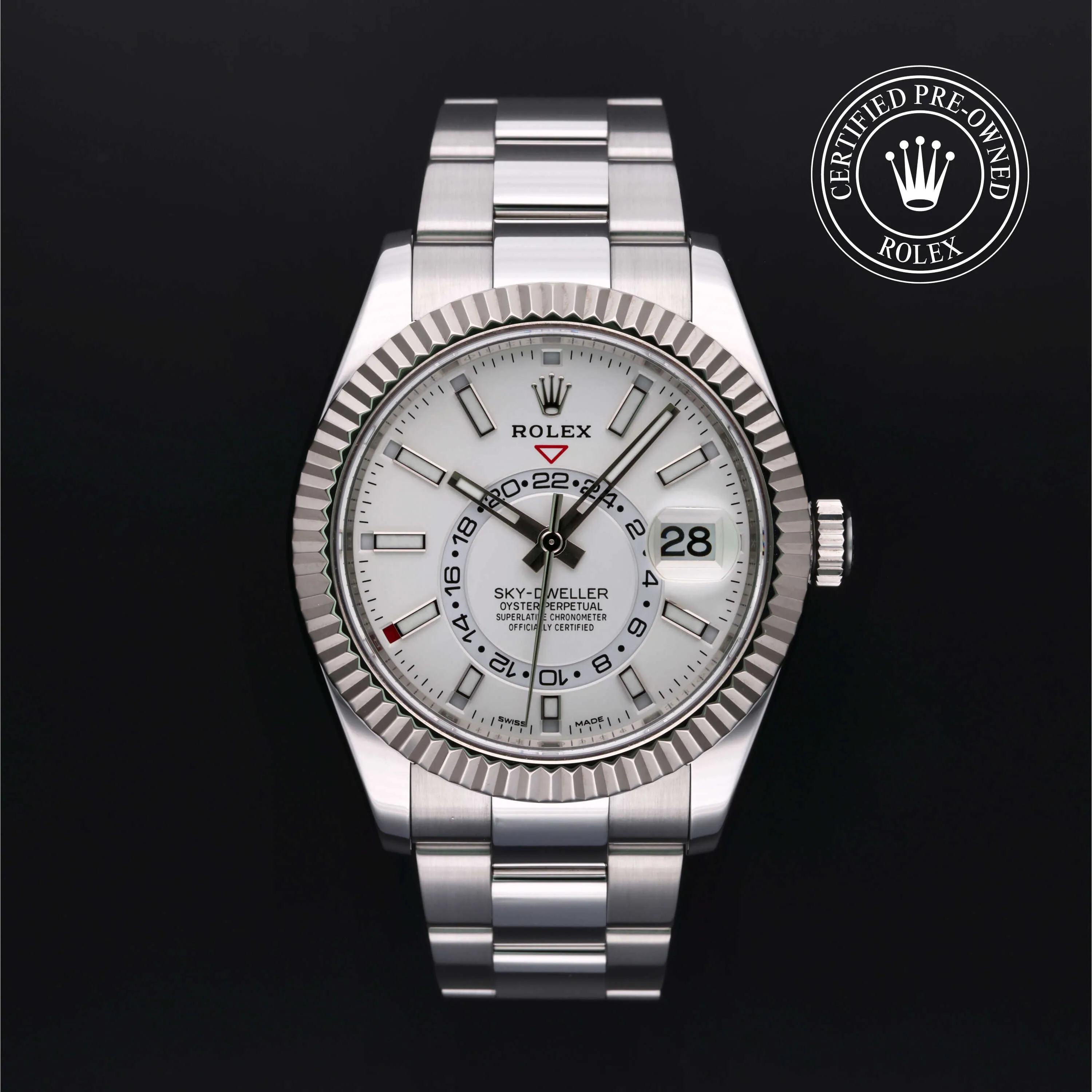 Rolex Sky-Dweller 326934 42mm White gold and diamond-set White