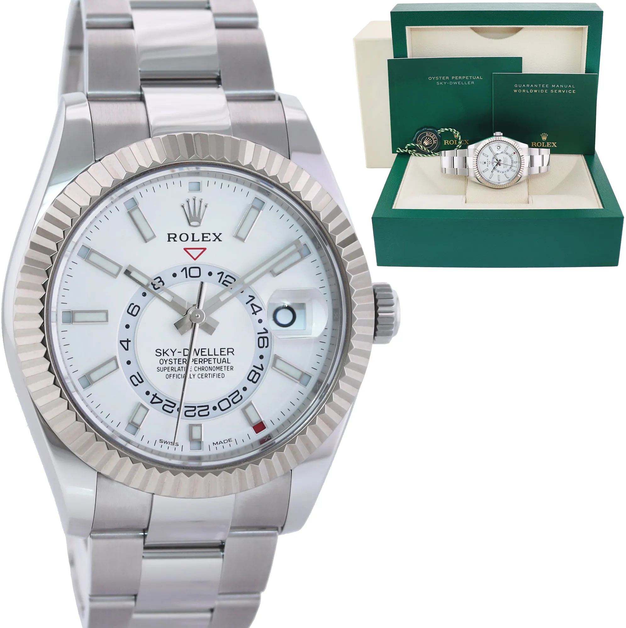 Rolex Sky-Dweller 326934 42mm Stainless steel White