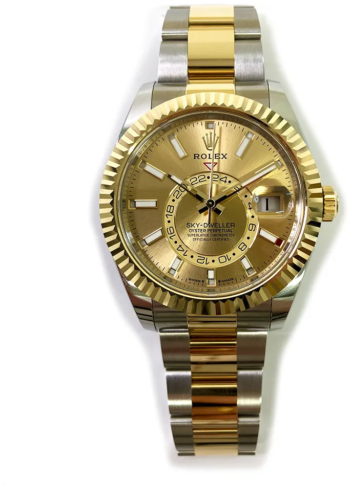 Rolex Sky-Dweller 336933 42mm Yellow gold and stainless steel Champagne 2