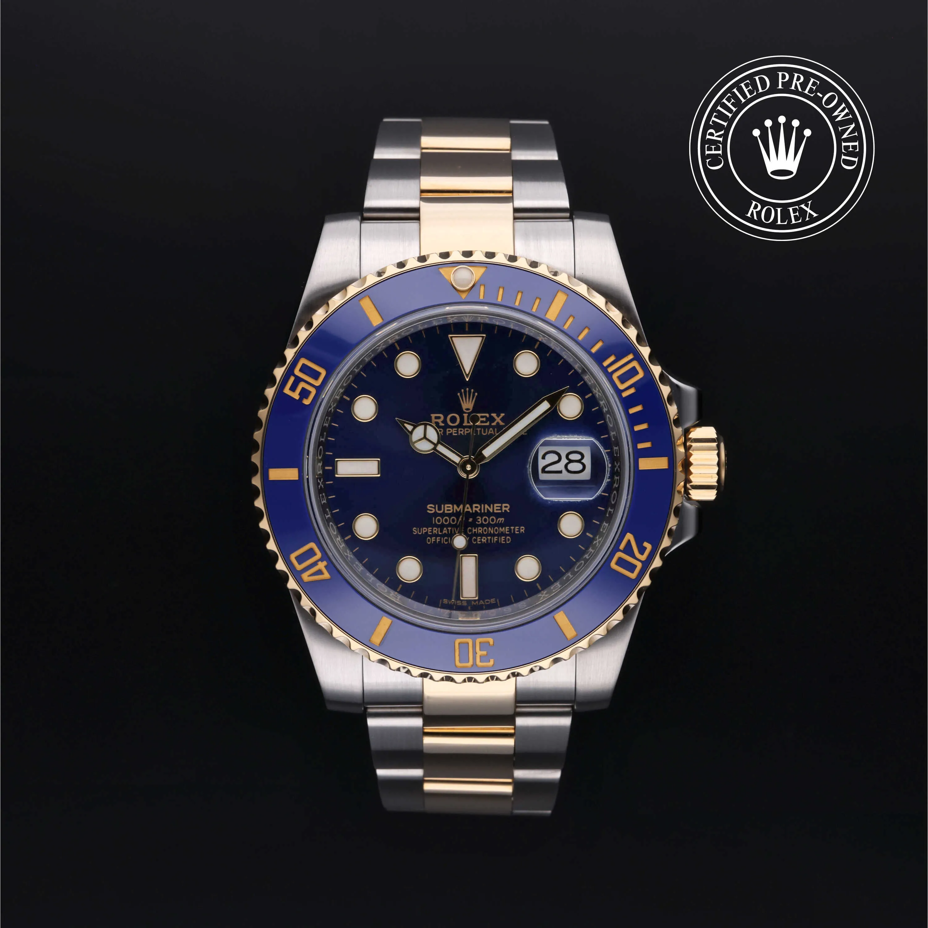 Rolex Submariner 116613LB 40mm Yellow gold and stainless steel Blue