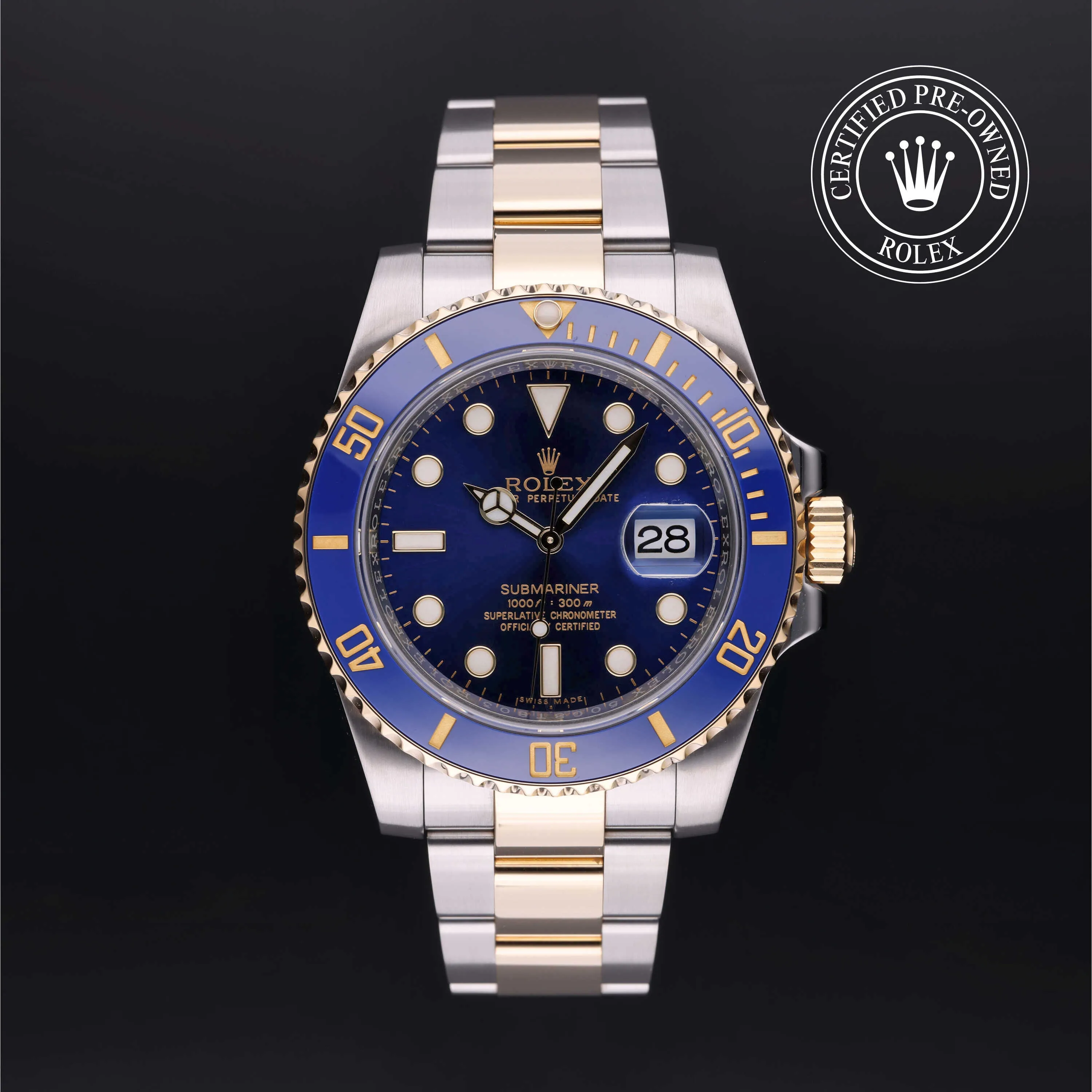 Rolex Submariner 116613LB 40mm Yellow gold and stainless steel Blue