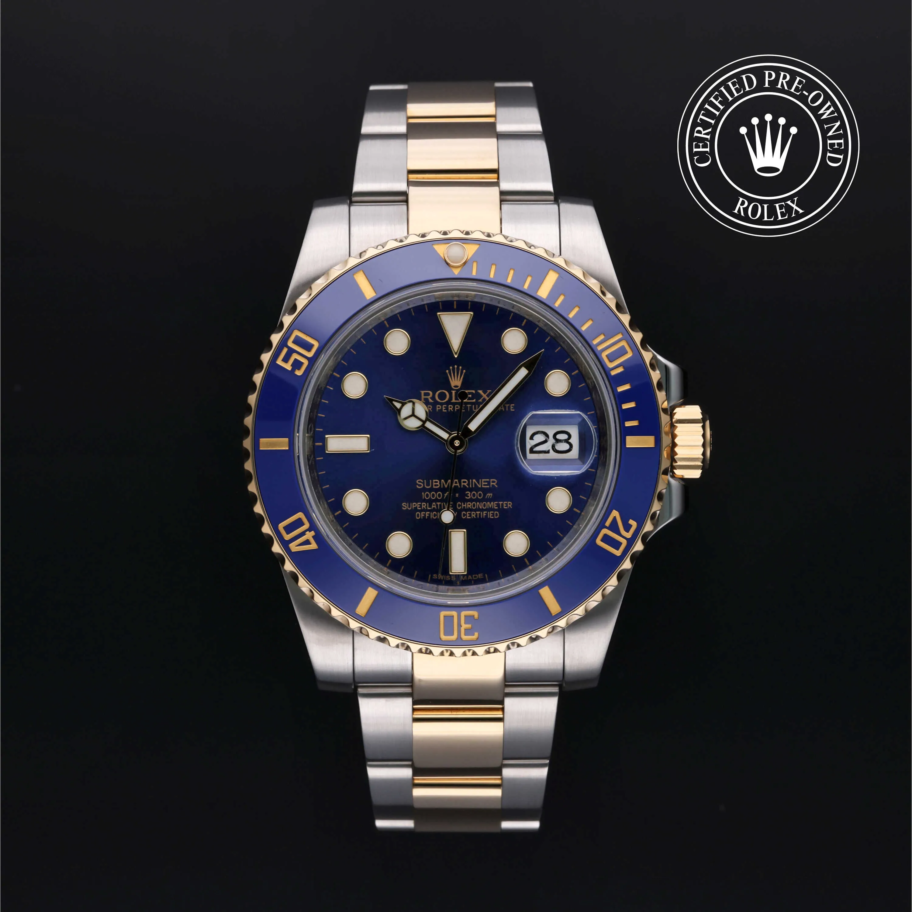 Rolex Submariner 116613LB 40mm Yellow gold and stainless steel Blue