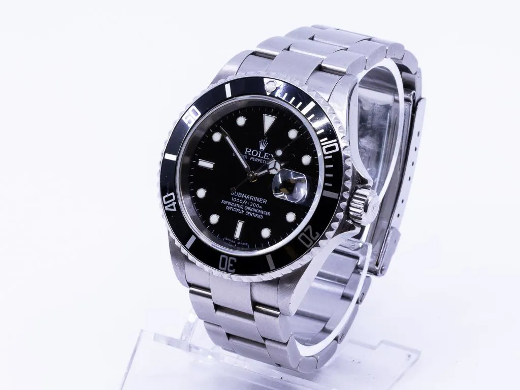 Rolex Submariner Date 16610 T 40mm Stainless steel Black