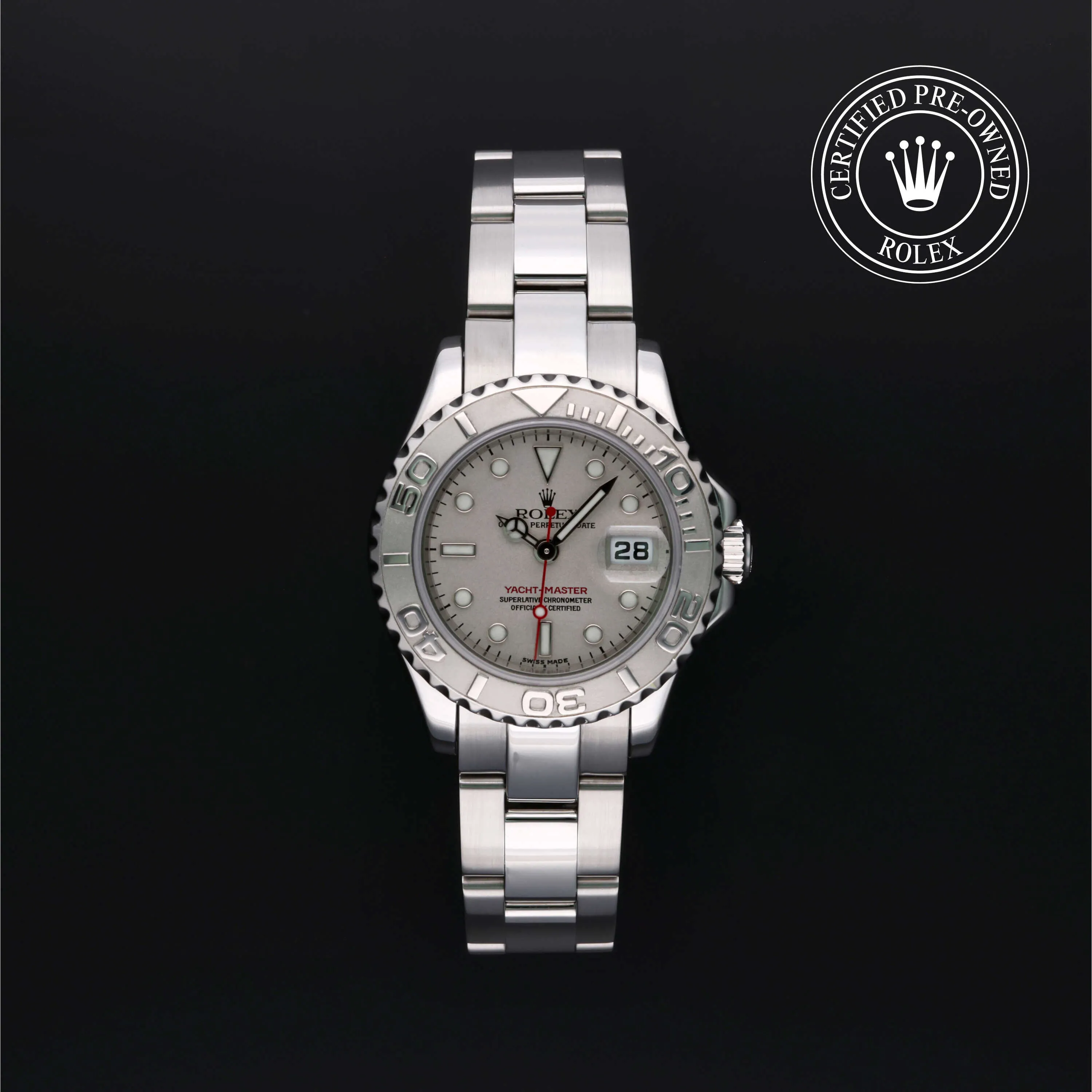 Rolex Yacht-Master 169622 29mm Platinum and Oystersteel Silver