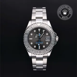 Rolex Yacht-Master 37 268622 Platinum and Oystersteel Gray