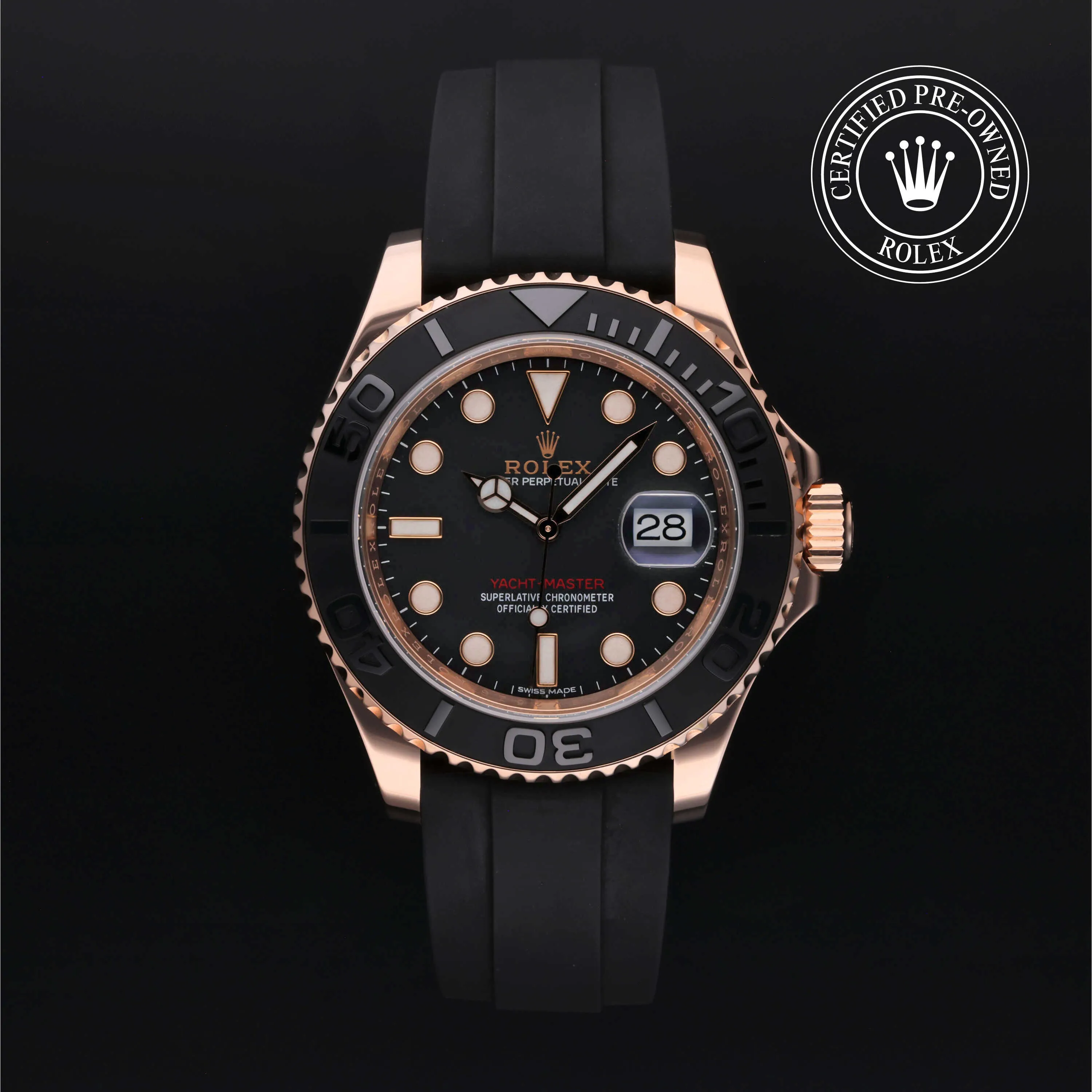 Rolex Yacht-Master 40 116655 40mm Rose gold Black